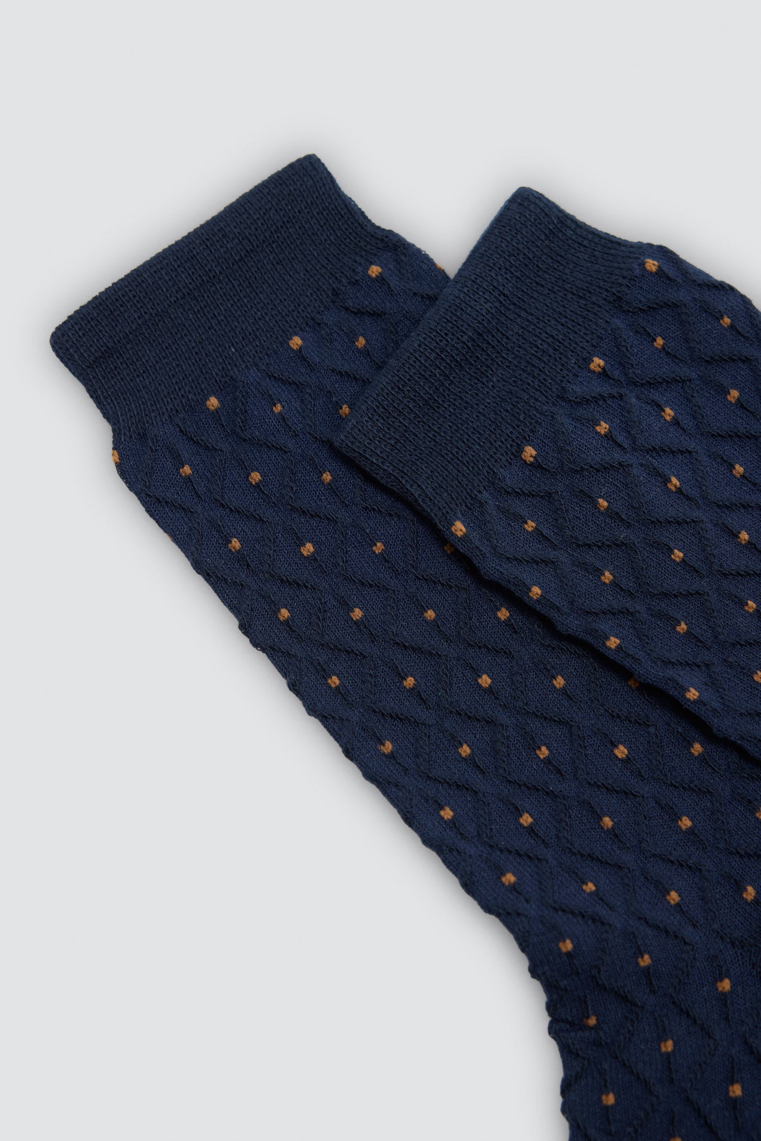 Lot de 3 chaussettes homme texturées à pois