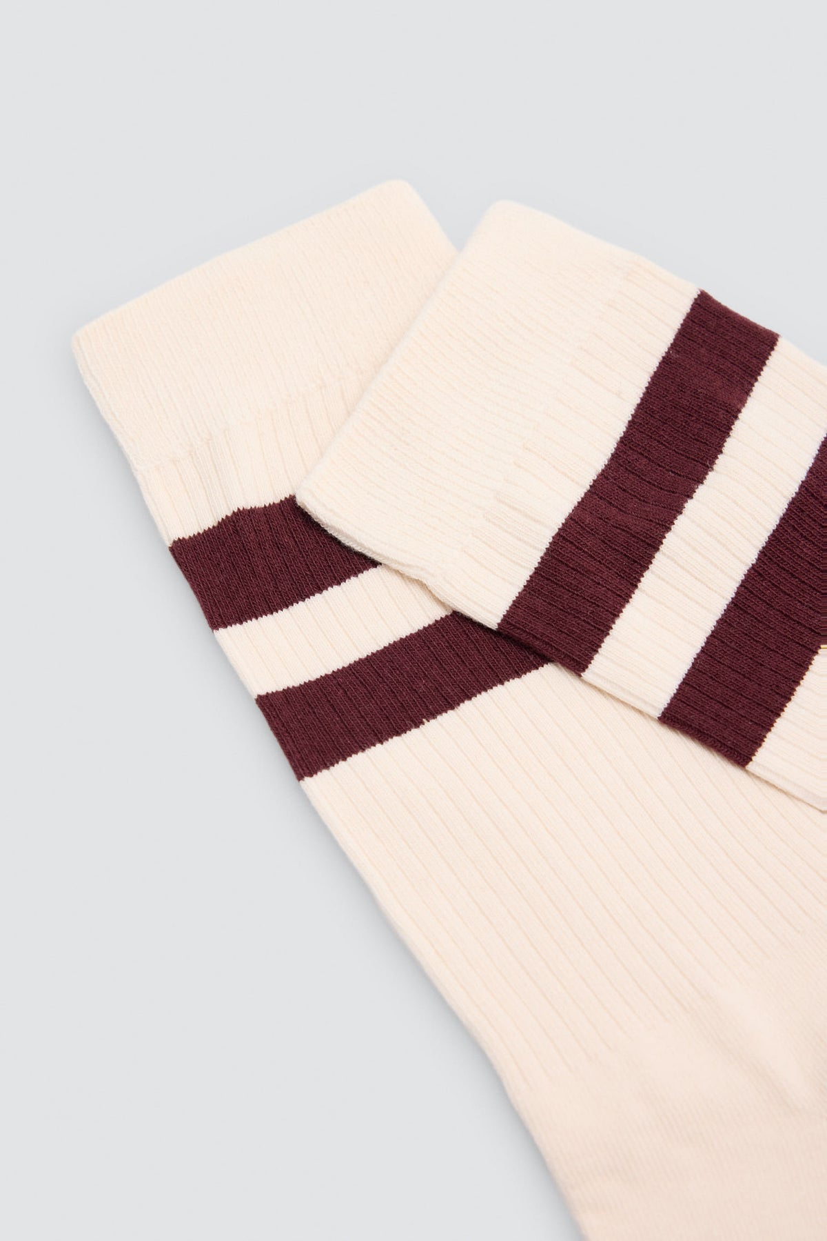 Lot de 3 chaussettes style sport à rayures contrastantes