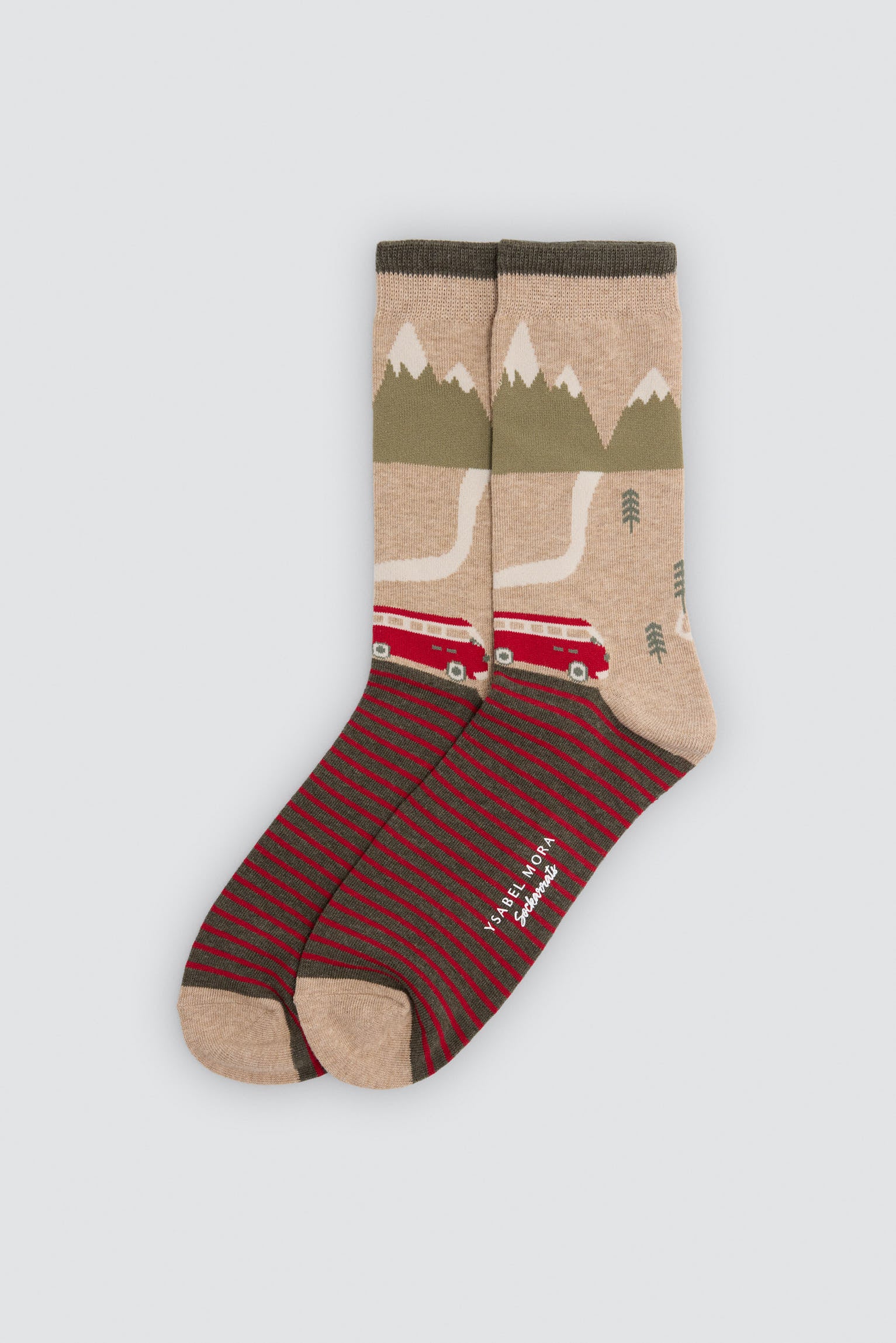 Lot de 4 chaussettes Sockarrats imprimé paysages colorés