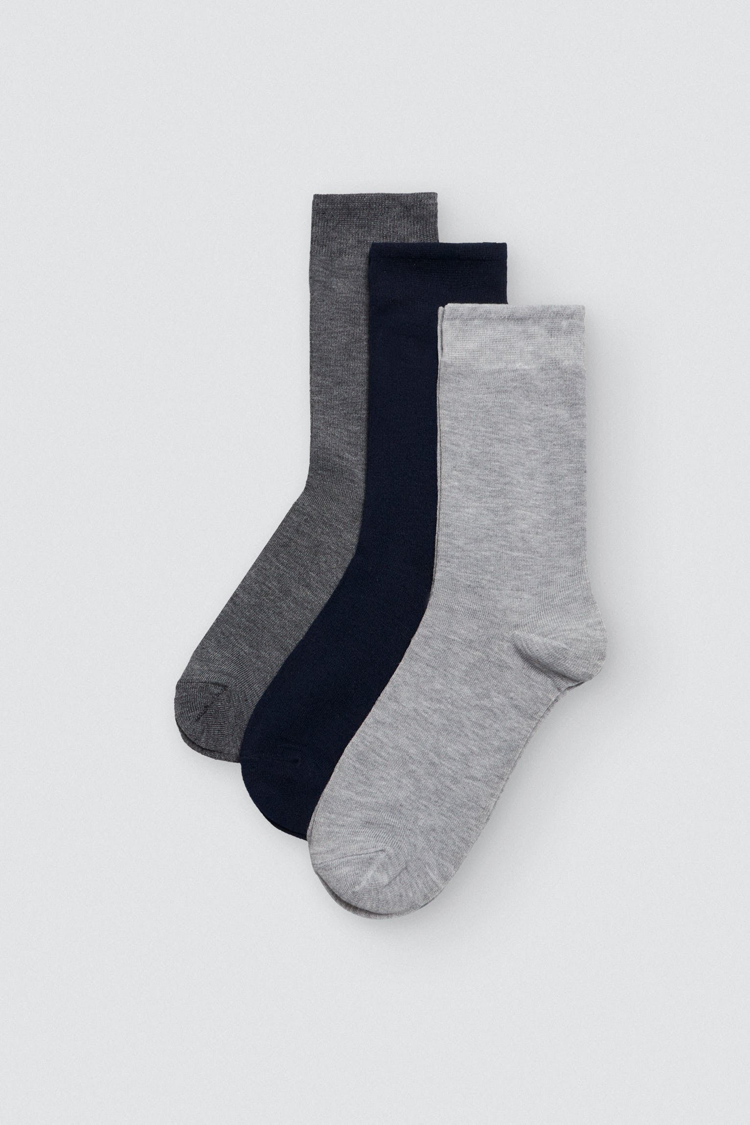 Pack de 3 chaussettes en bambou aux couleurs neutres