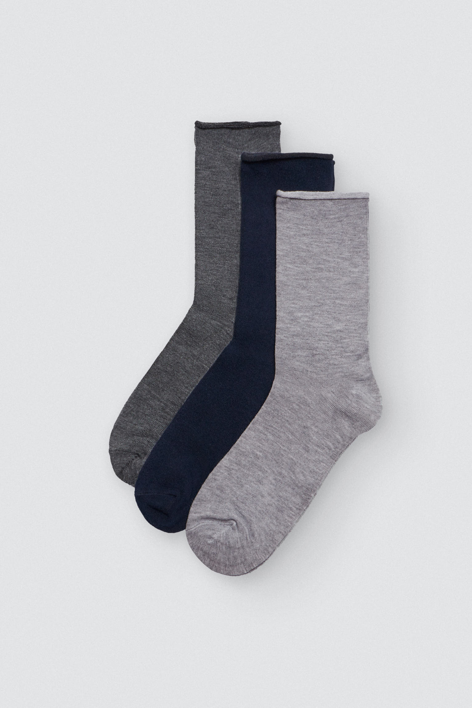 Pack de 3 chaussettes en bambou sans revers