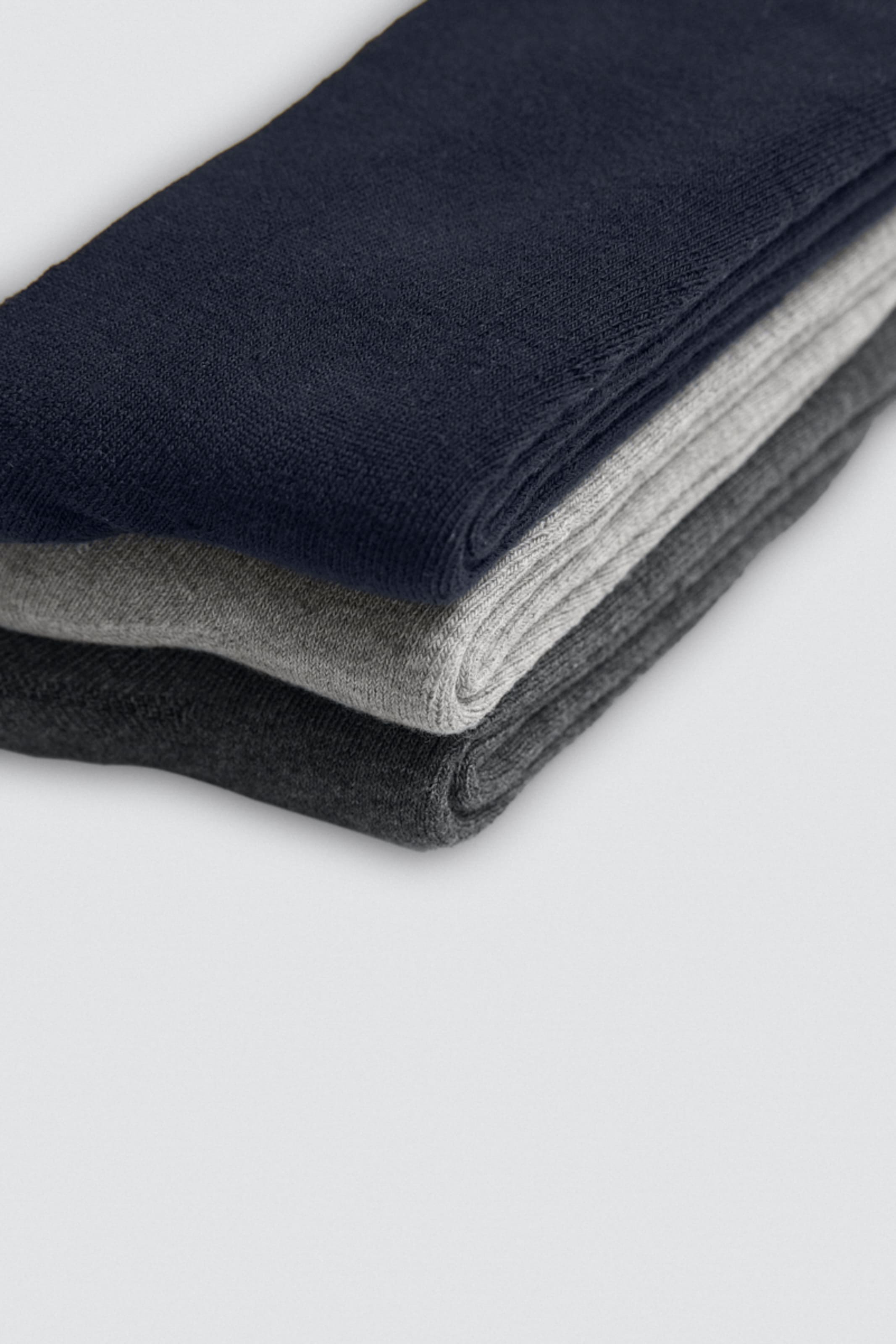Lot de 3 chaussettes hautes thermiques avec poignets anti-pression aux couleurs neutres