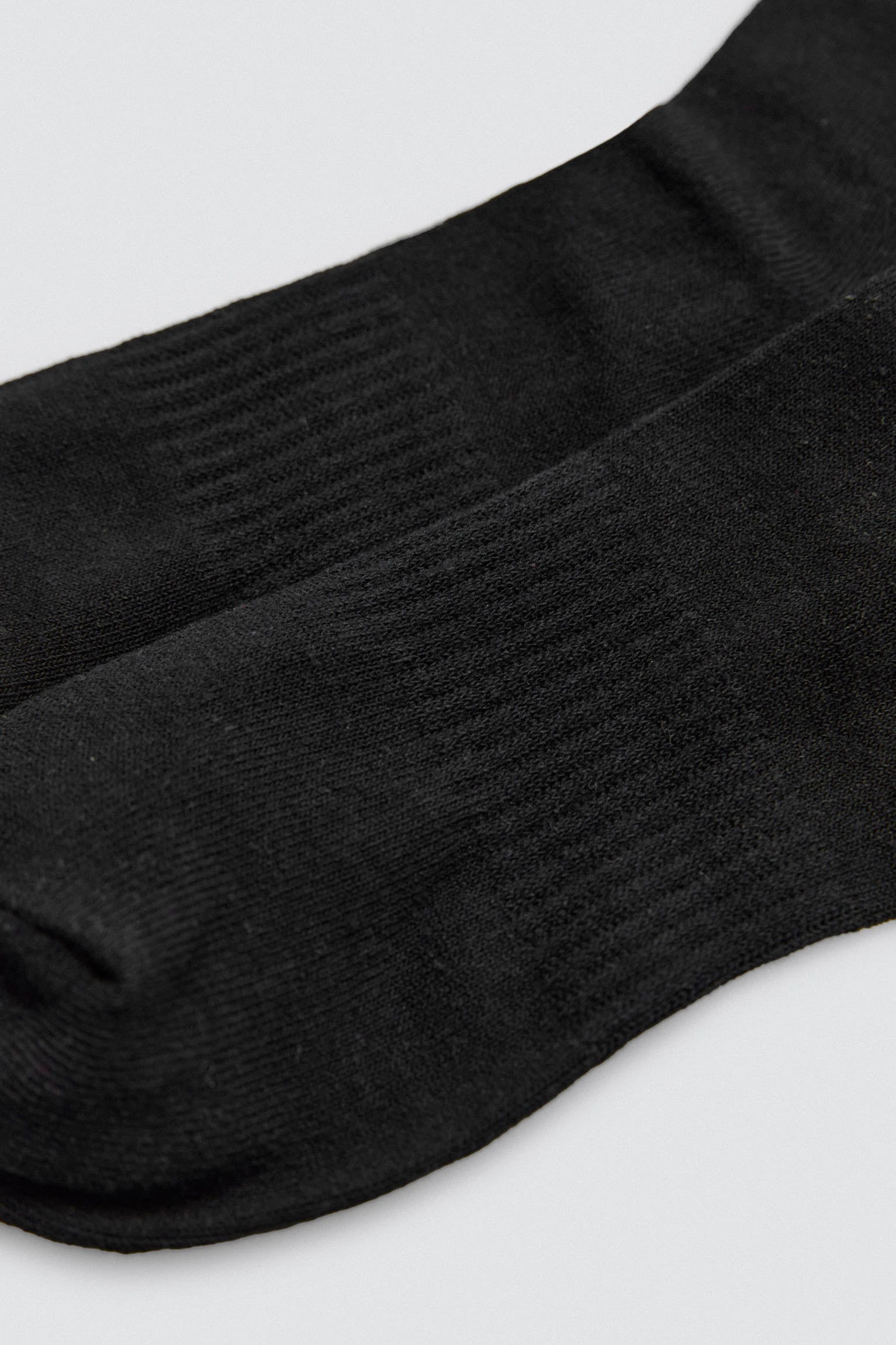 Lot de 3 chaussettes de sport à revers rayés noirs