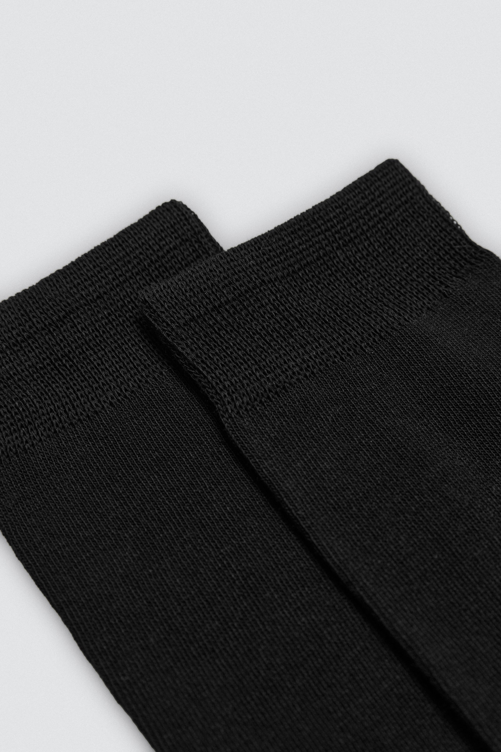 Lot de 3 chaussettes basiques noires en bambou