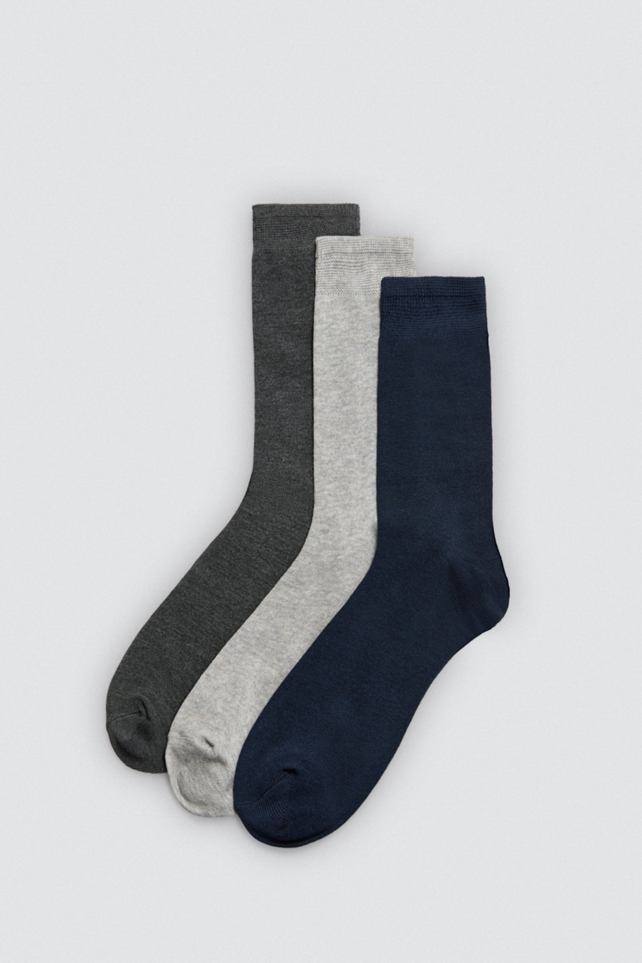 Lot de 3 chaussettes basiques en bambou aux couleurs neutres