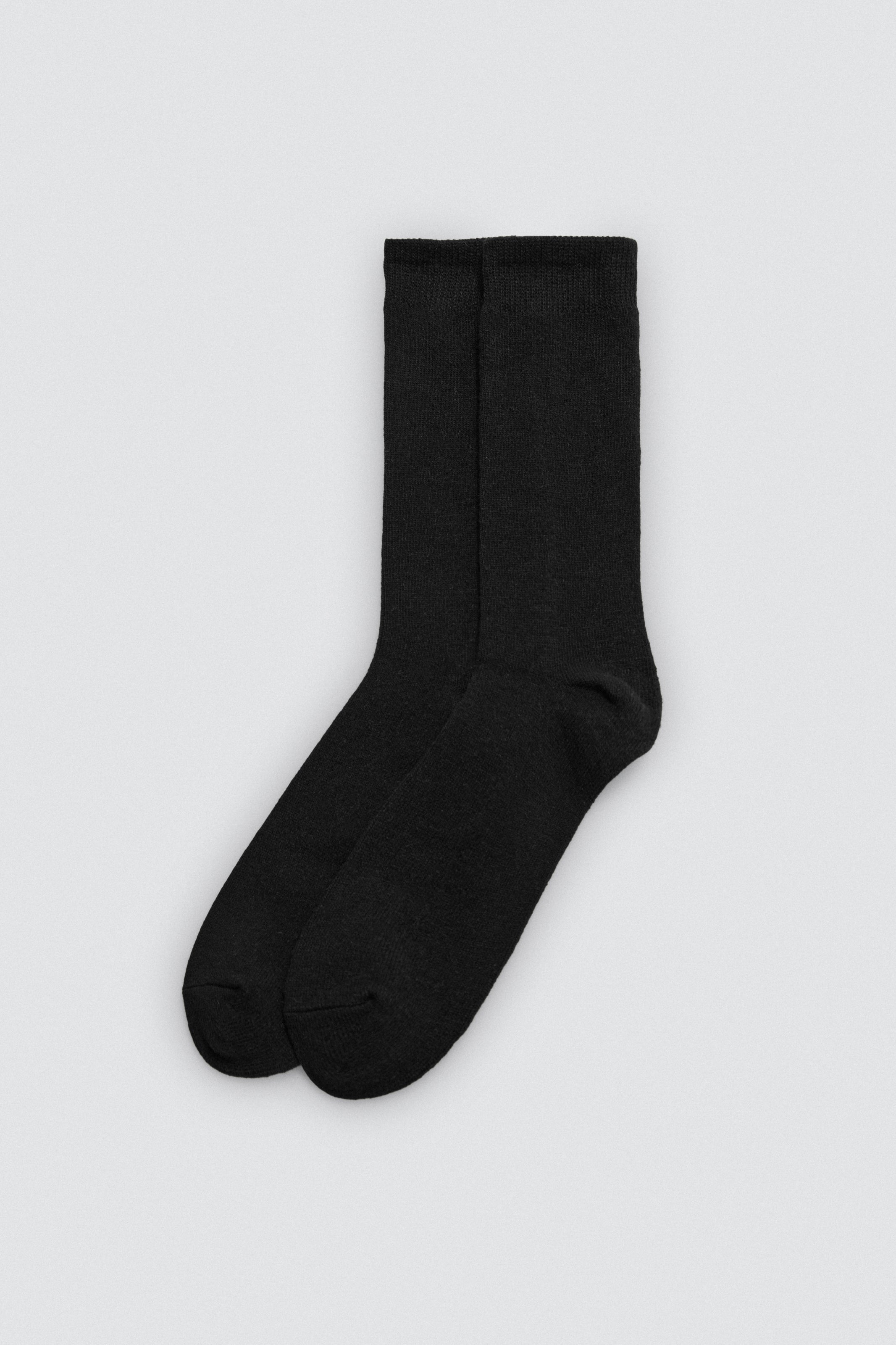 Lot de 3 chaussettes basiques en laine noire