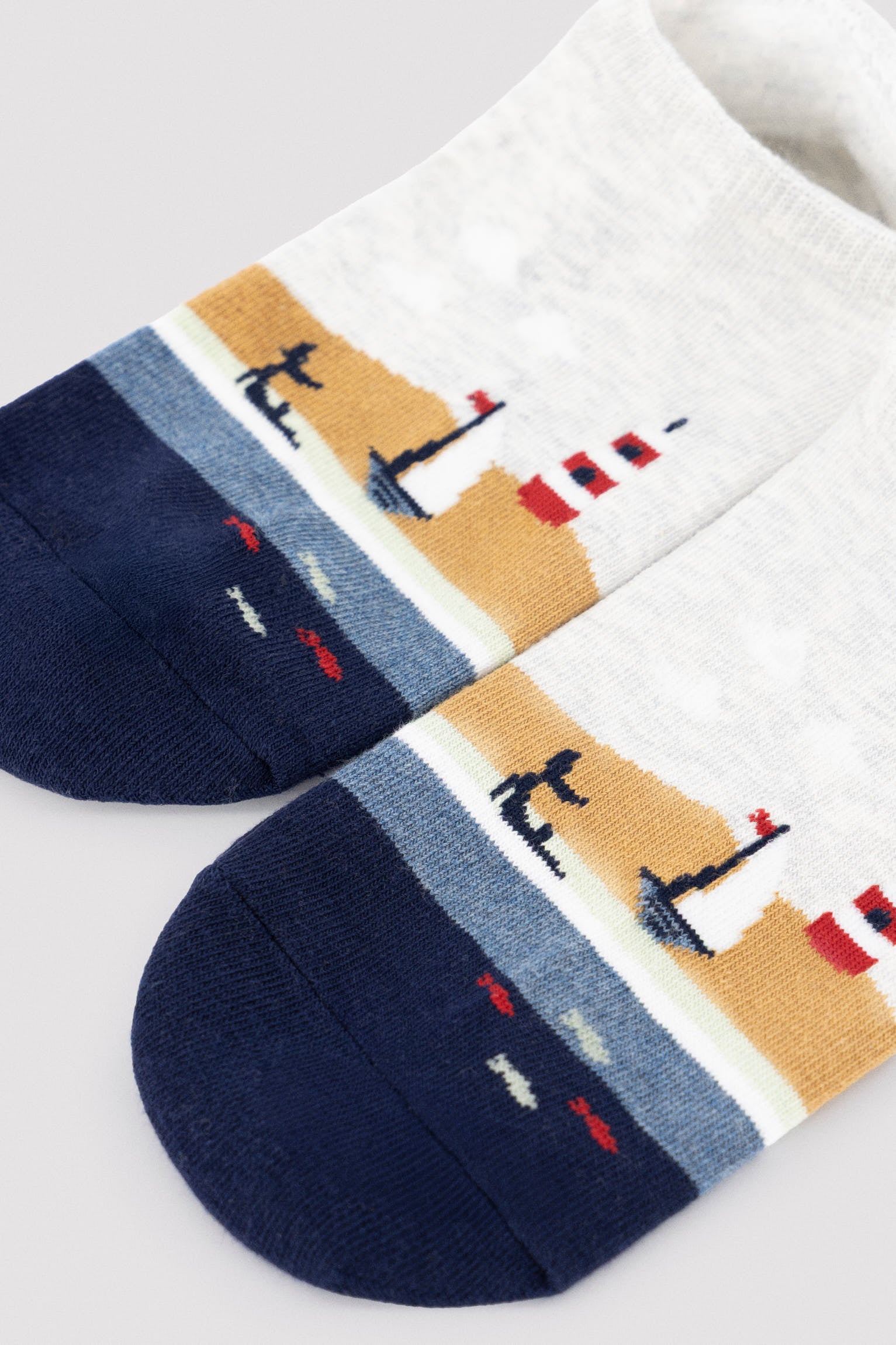 Pack 3 pinkies hombre estampado barcos