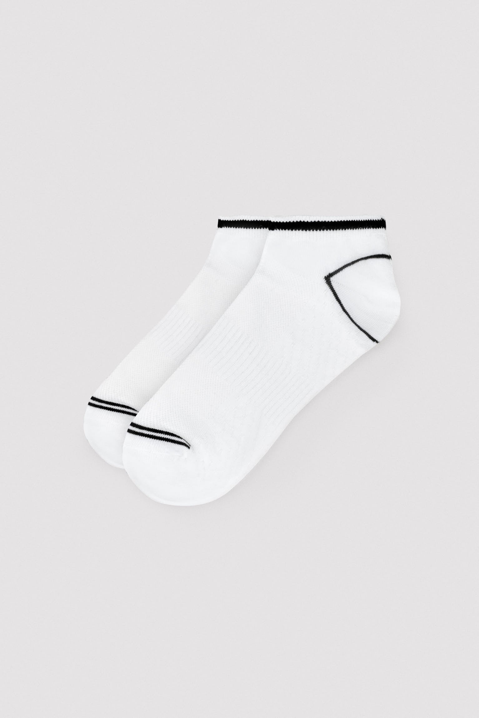 Pack 3 calcetines tobilleros detalle raya contrastada - Ysabel Mora