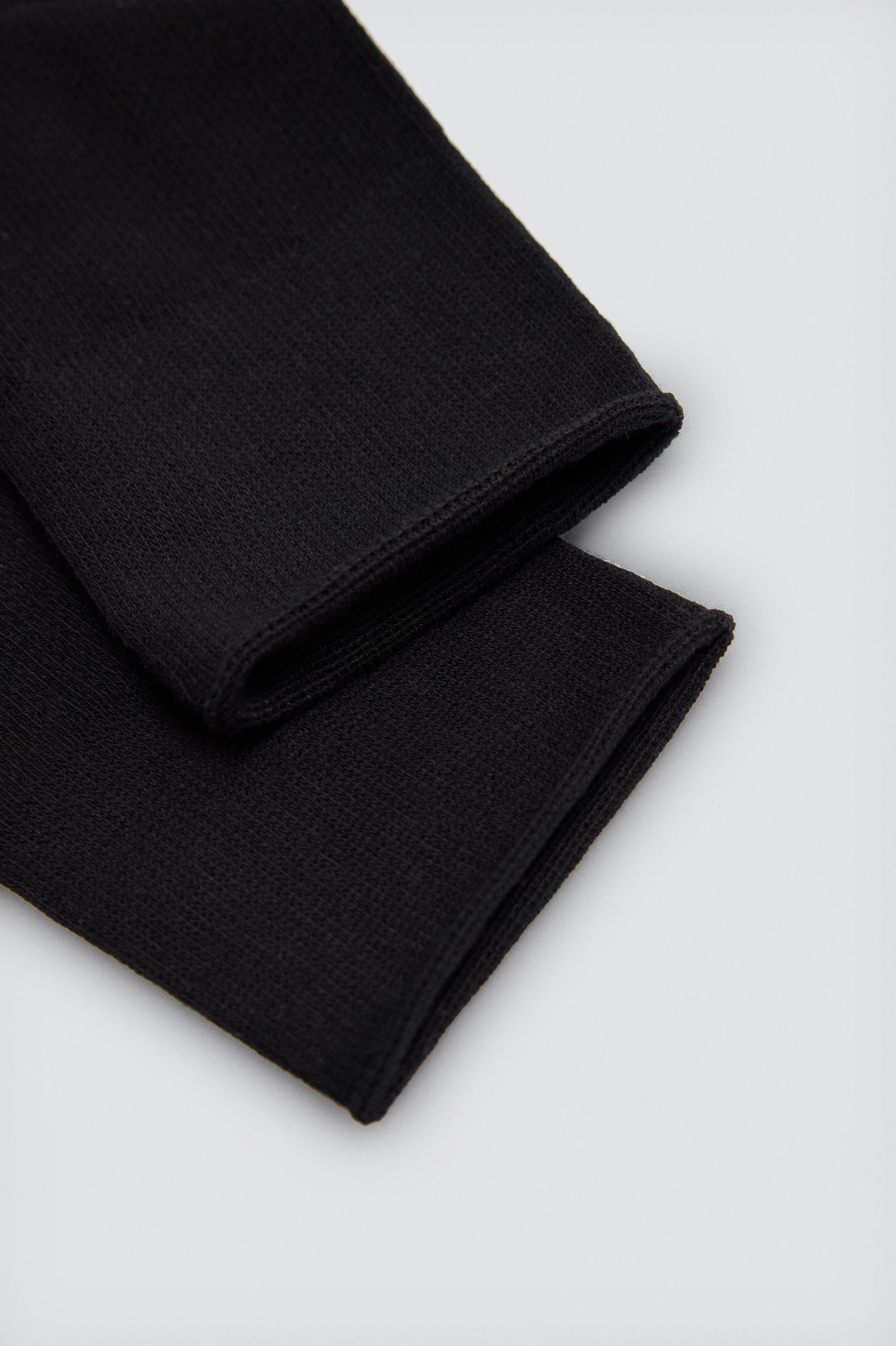 Lot de 3 chaussettes noires unies basiques montantes jusqu'aux genoux