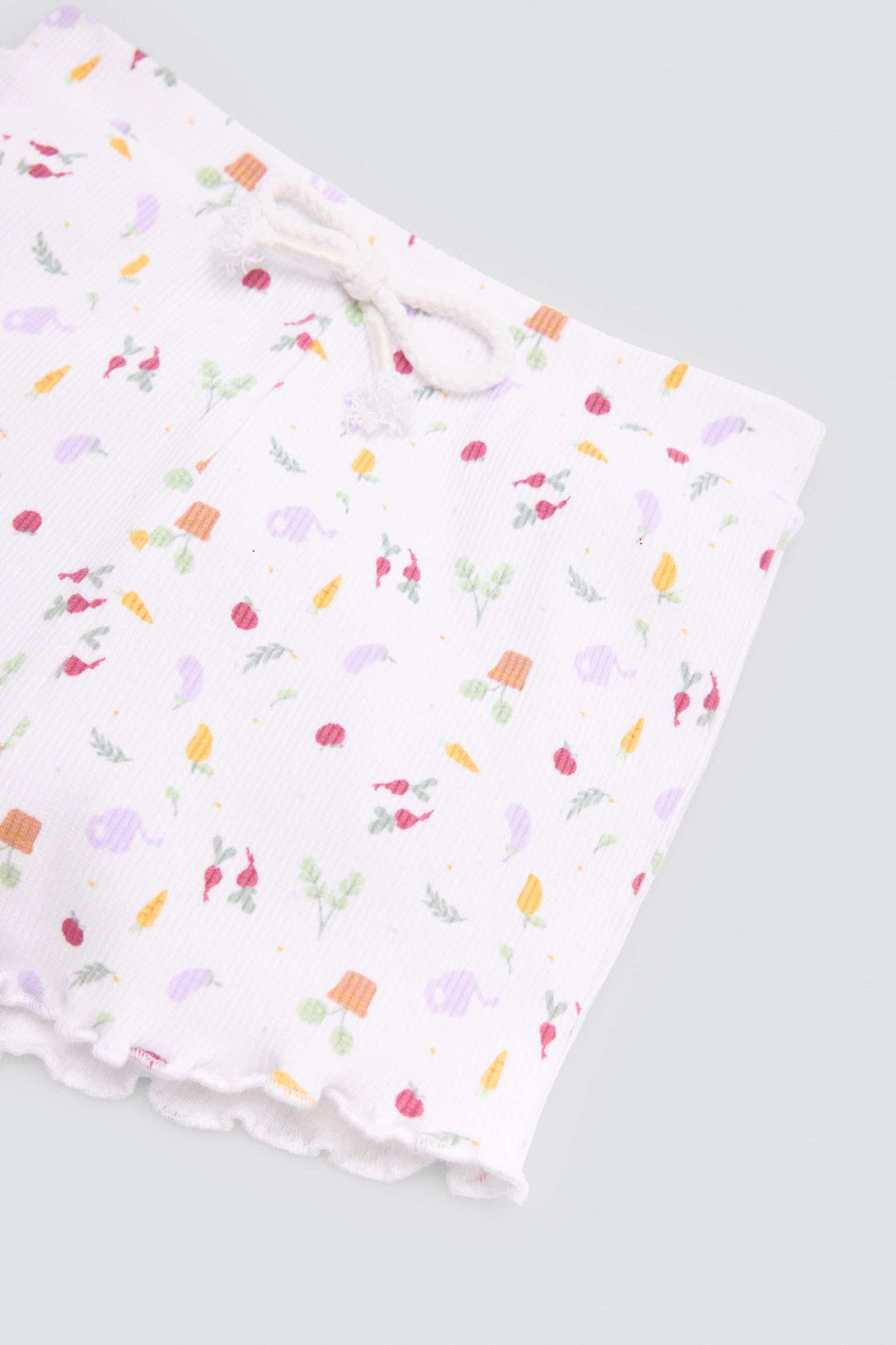 Conjunto bebé manga corta estampado verduras - Ysabel Mora