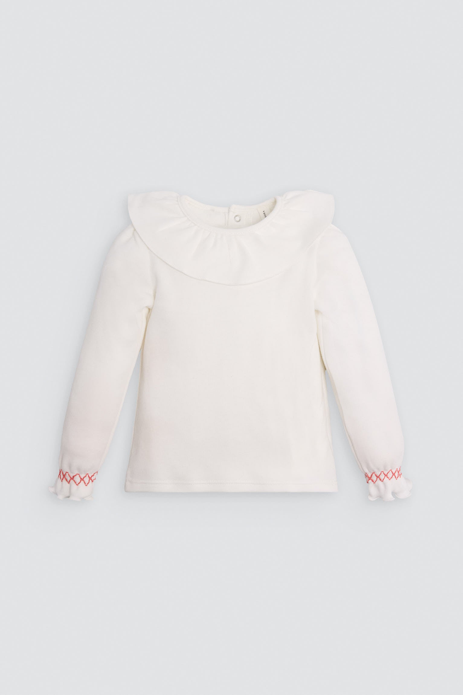 Conjunto bebé falda pana y camiseta manga larga volante - Ysabel Mora