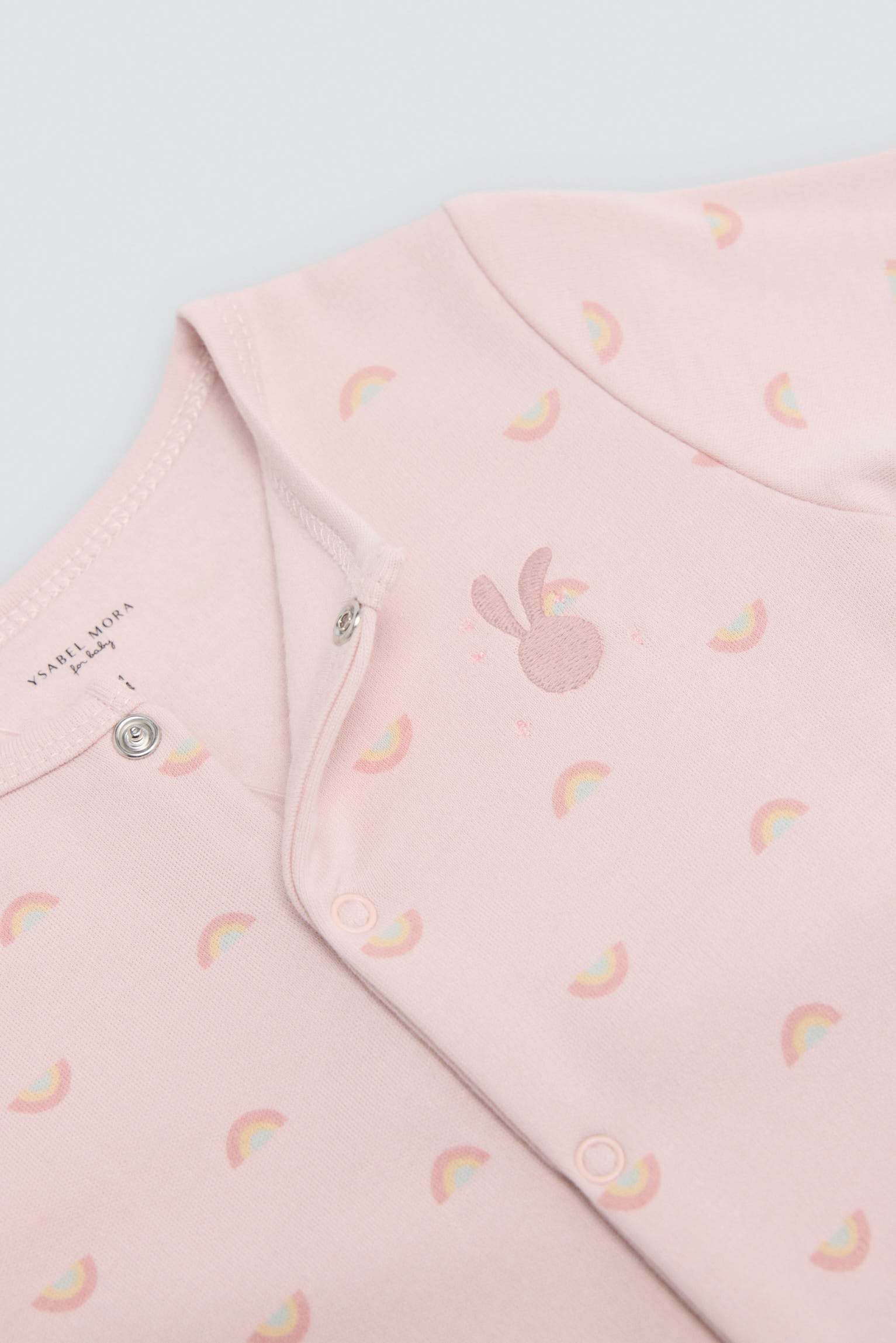 Pelele bebé algodón estampado arcoiris - Ysabel Mora