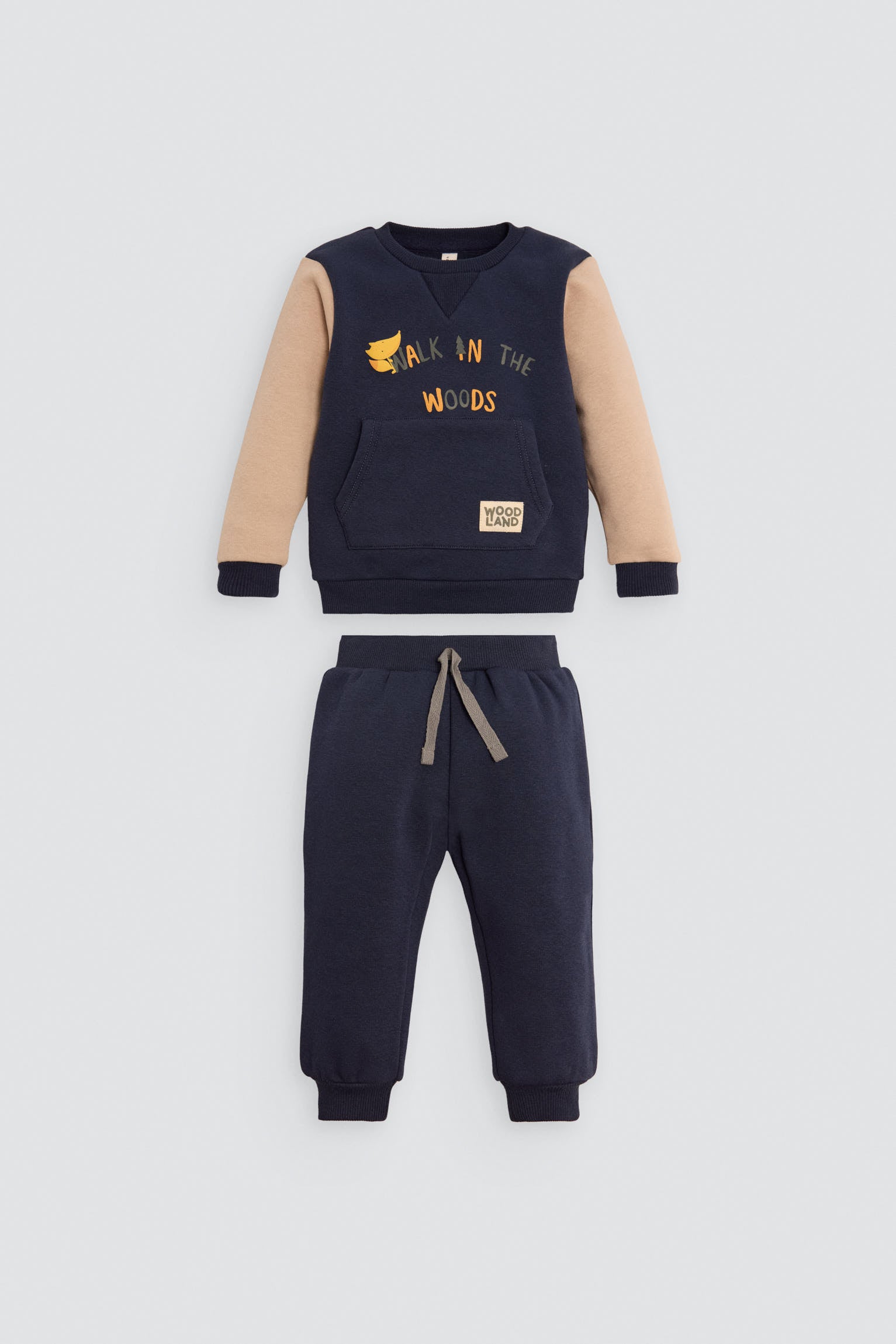 Conjunto chándal bebé estampado Walk in the wood - Ysabel Mora