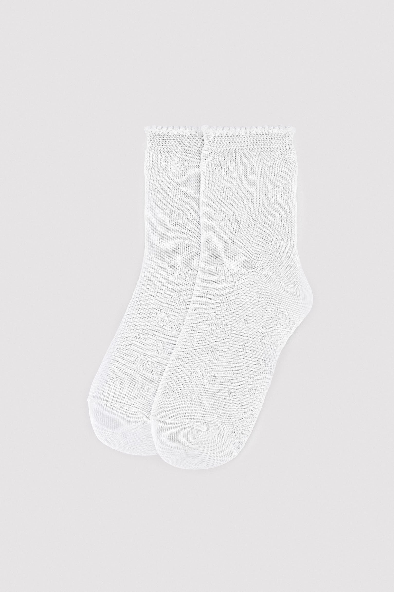 Chaussettes blanches ajourées pour enfants