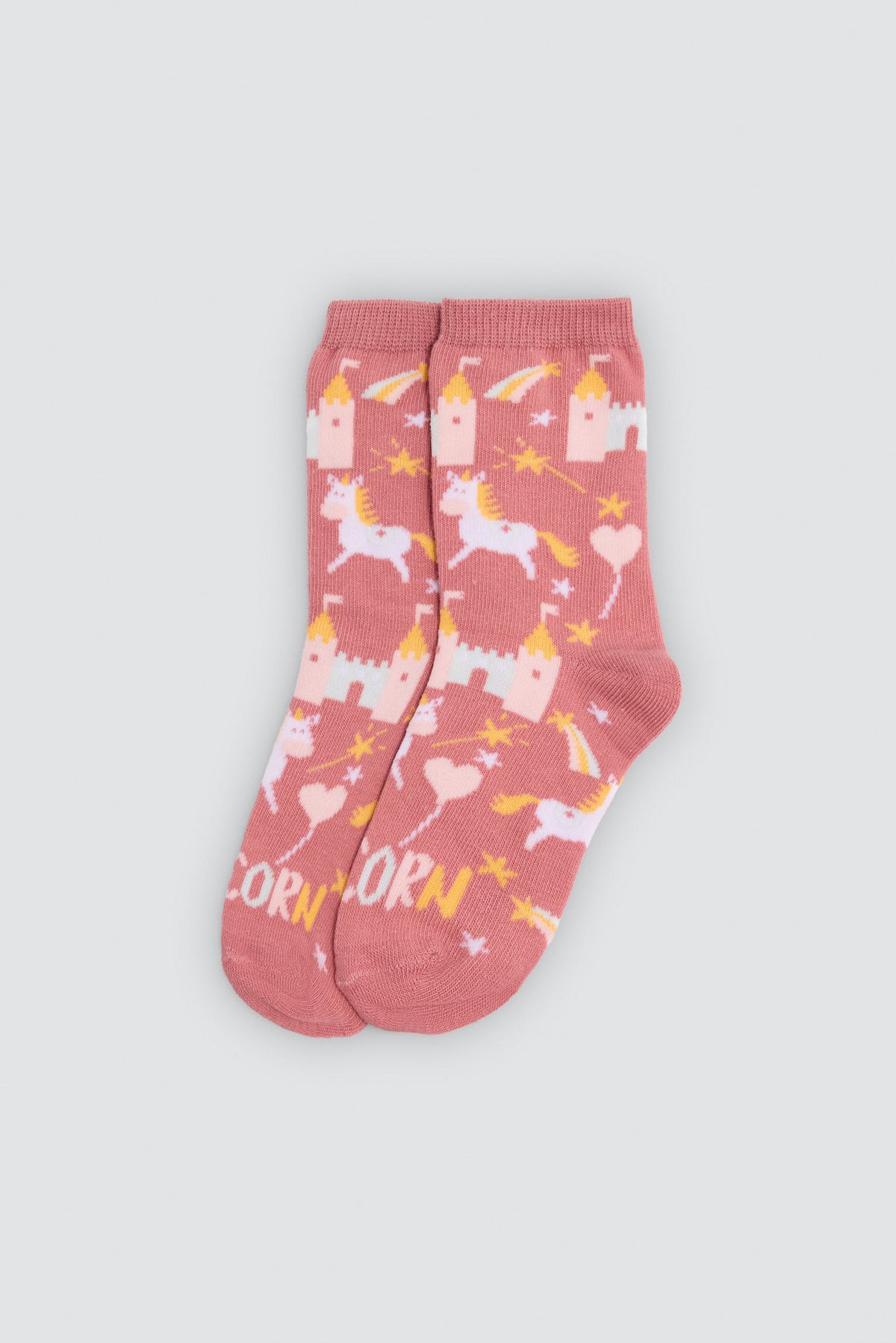 Lot de 2 chaussettes fille imprimé licornes