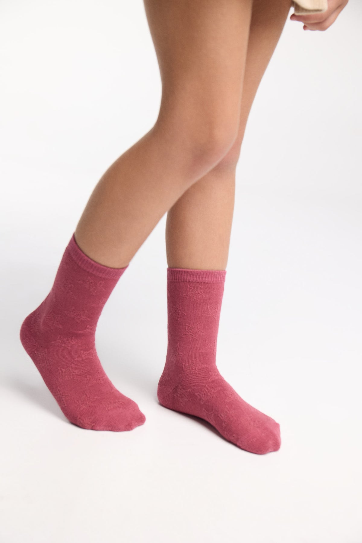 Lot de 4 chaussettes fille bord anti-compression imprimés variés