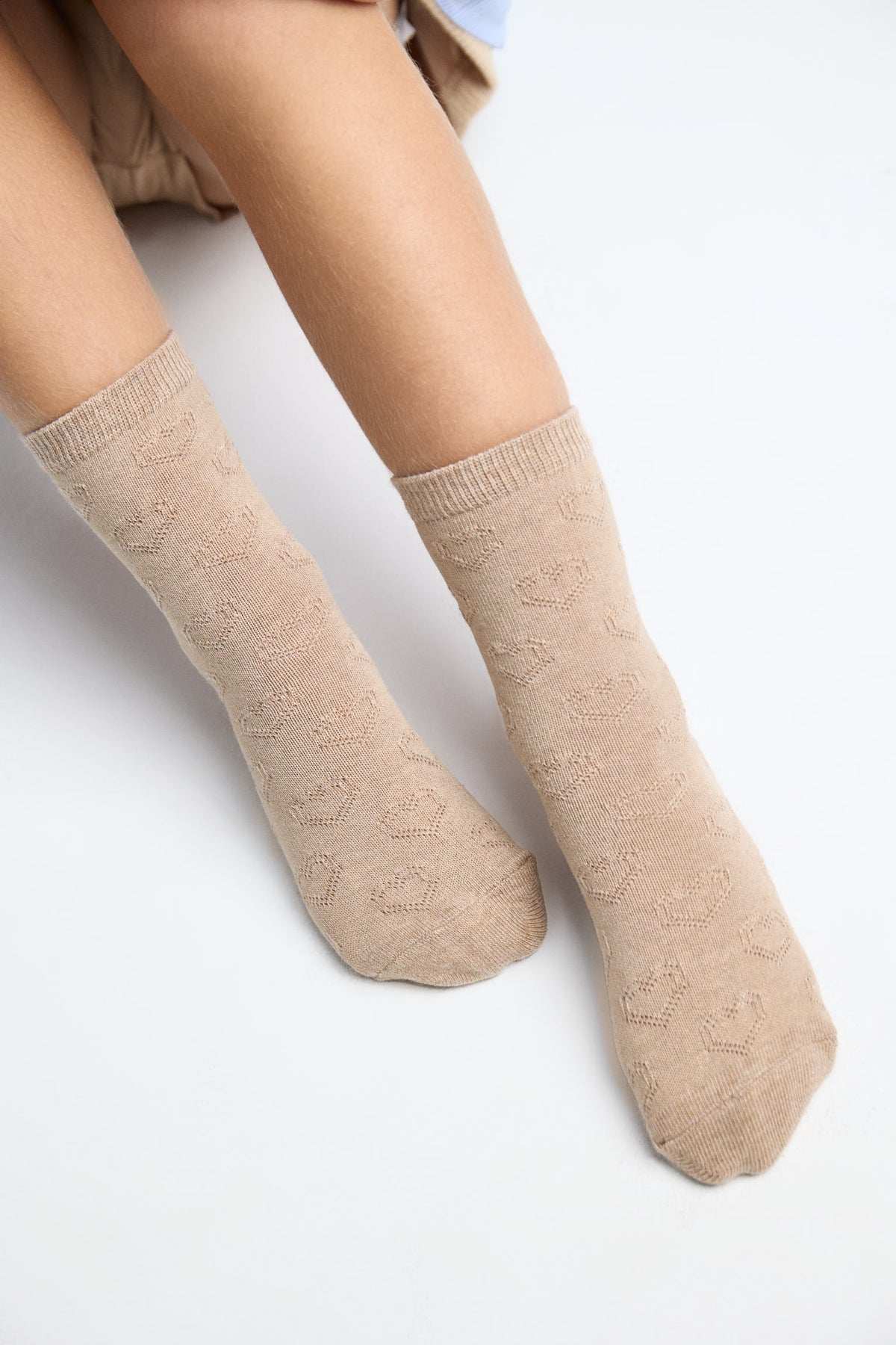 Lot de 4 chaussettes fille bord anti-compression imprimés variés