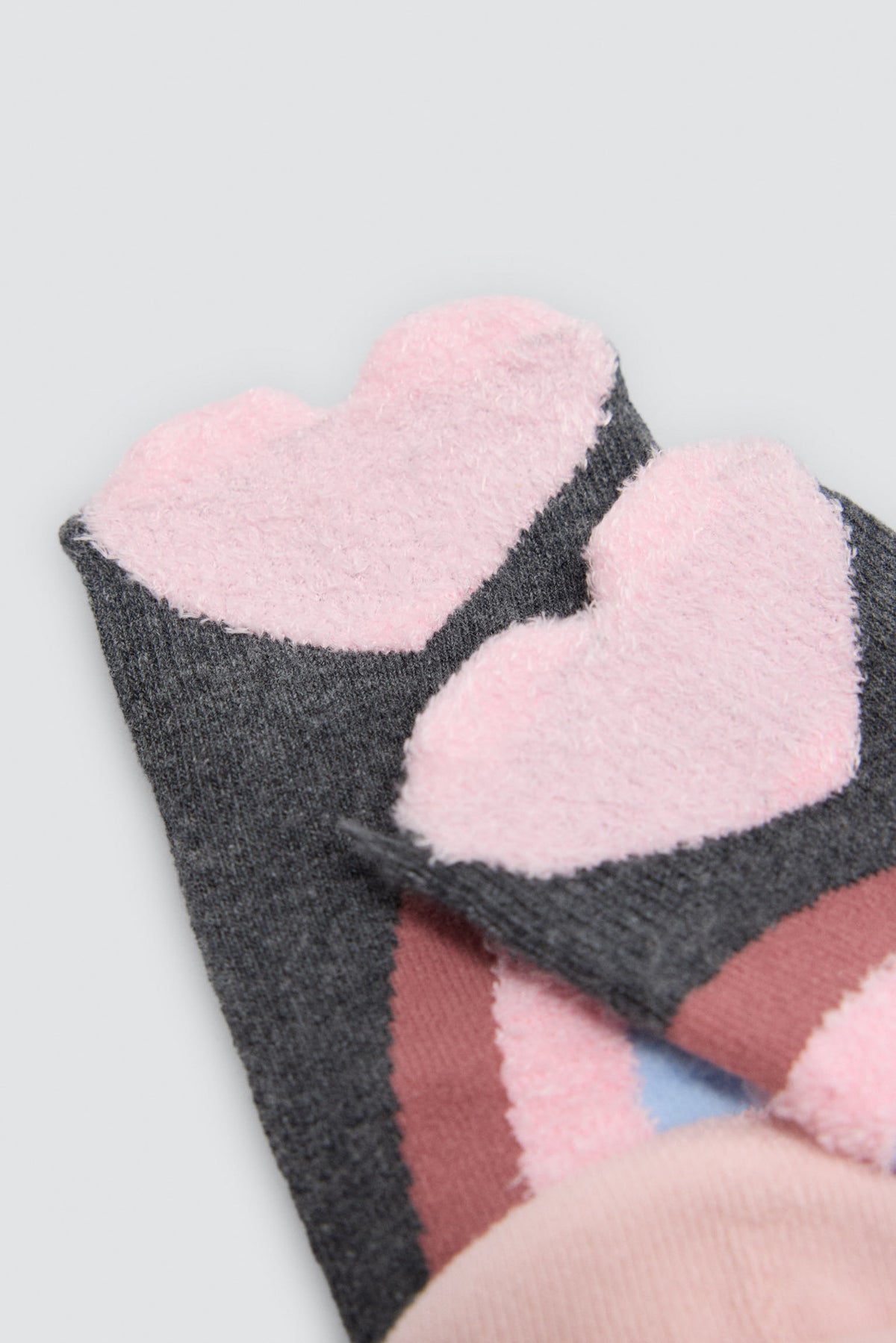 Lot de 3 chaussettes thermiques antidérapantes fille imprimé licornes et arcs-en-ciel