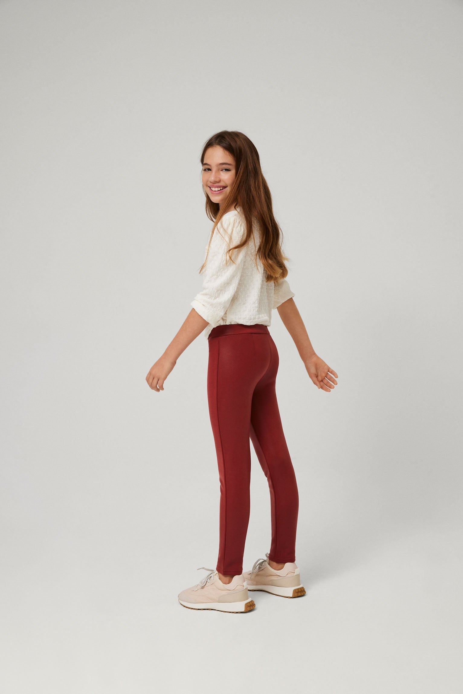 33232-2-leggings-liso-niña-ysabel-mora - Rojo