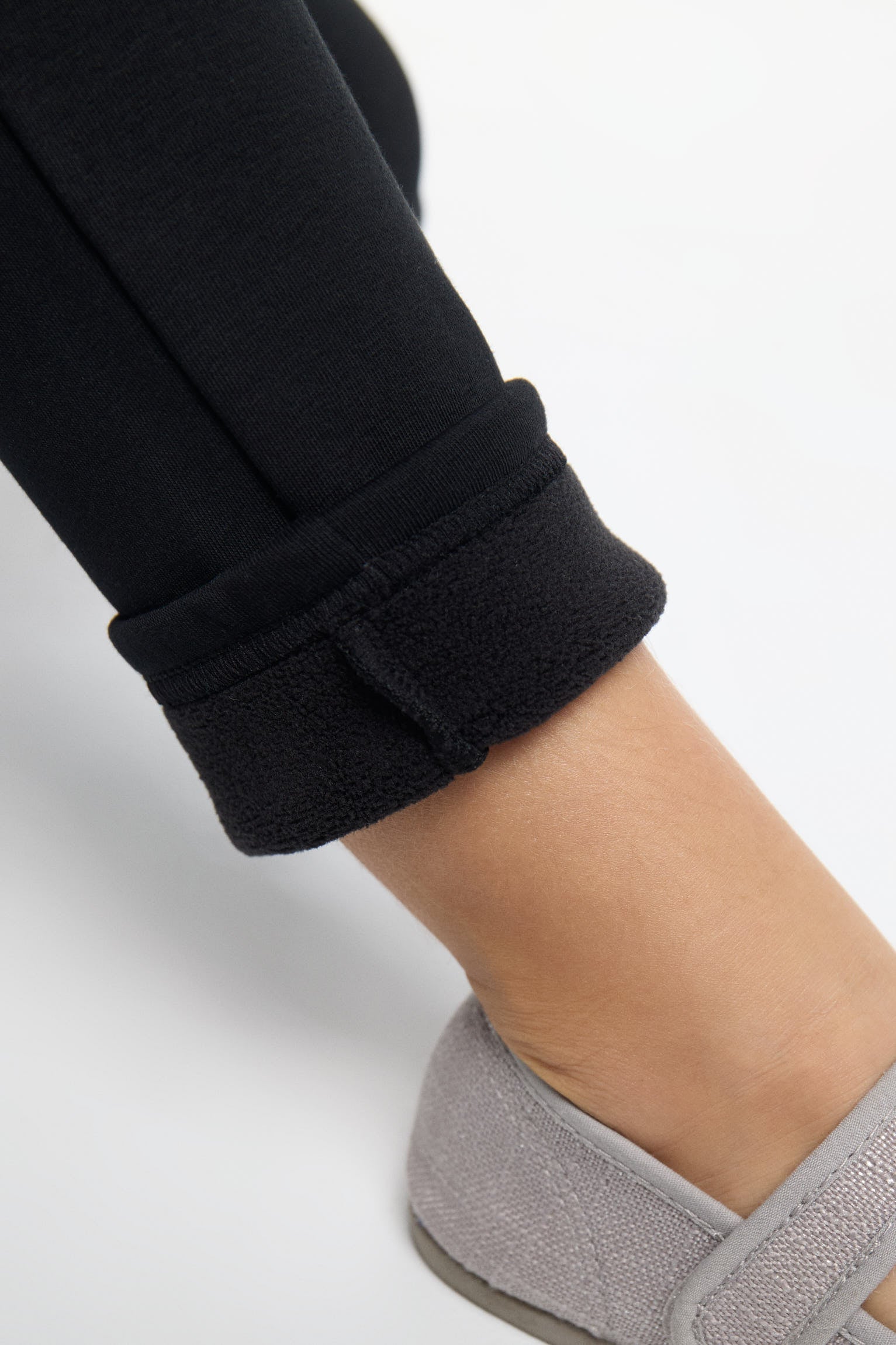 ULTRA THERMIQUE Legging fille noir molletonné