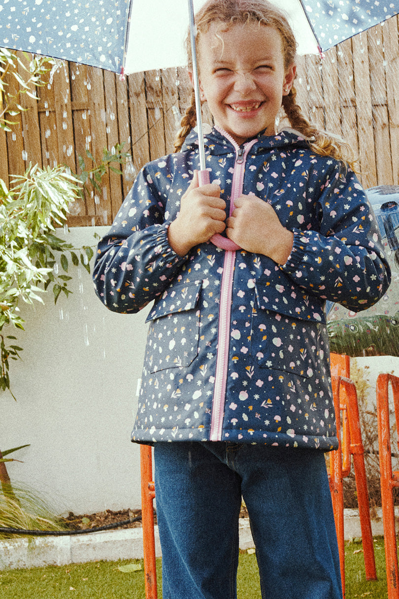Imperméable d'automne pour enfants avec doublure polaire