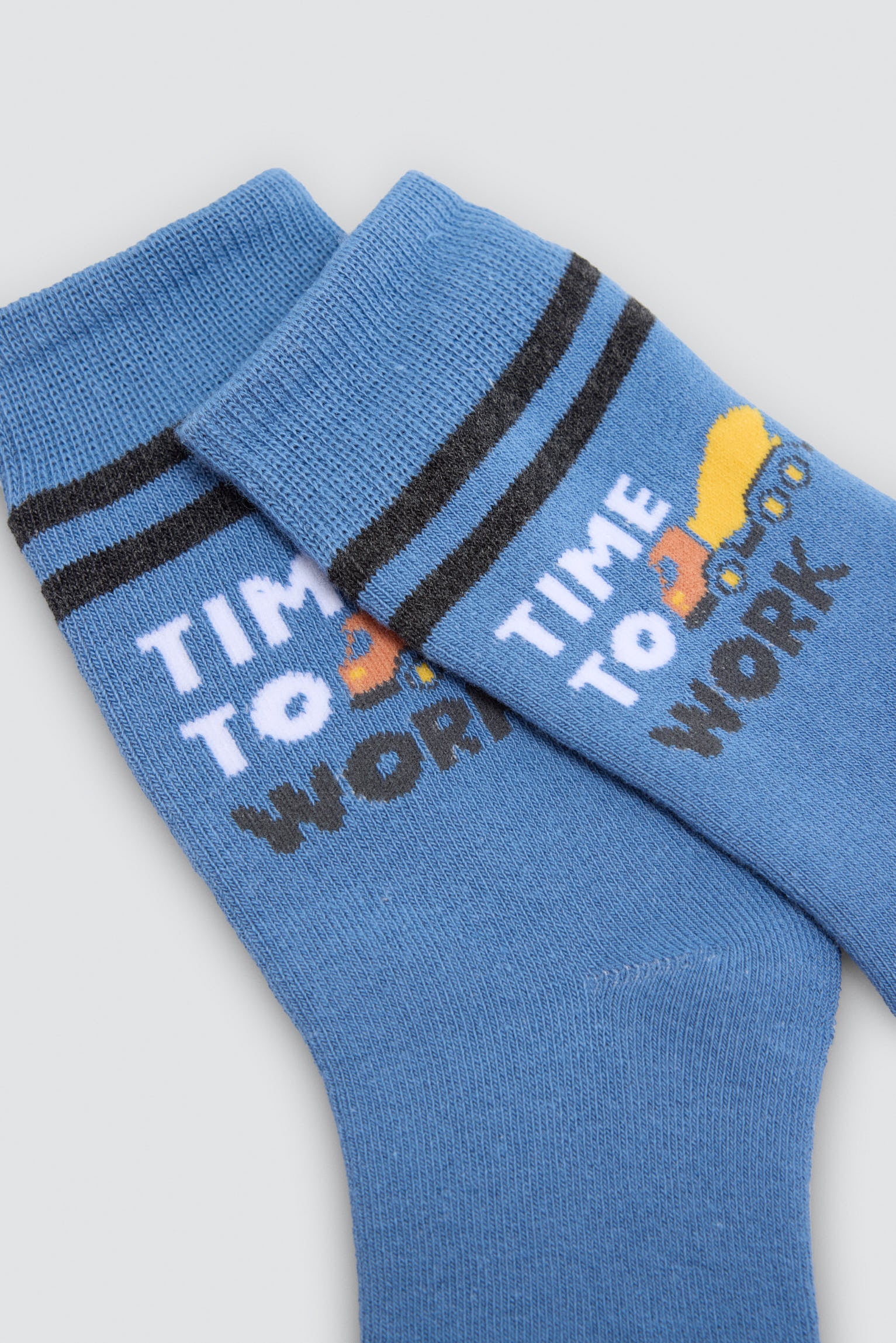 Lot de 3 chaussettes thermiques garçon imprimé outils et panneaux
