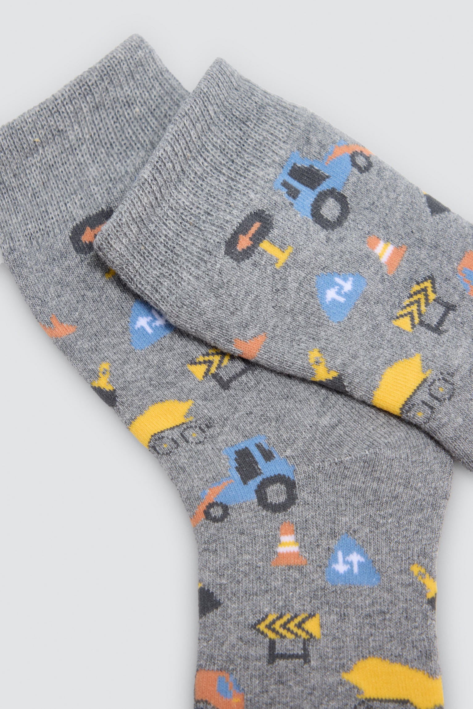 Lot de 3 chaussettes thermiques garçon imprimé outils et panneaux