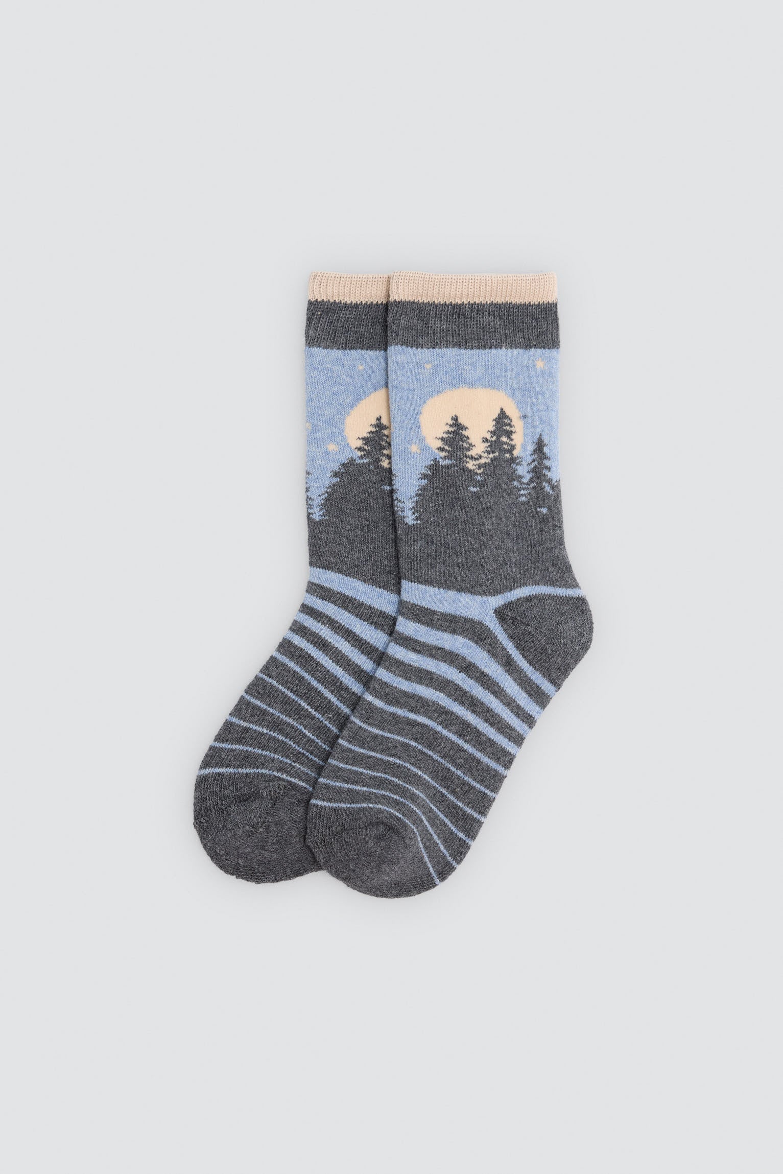 Lot de 3 chaussettes thermiques garçon imprimé forêt