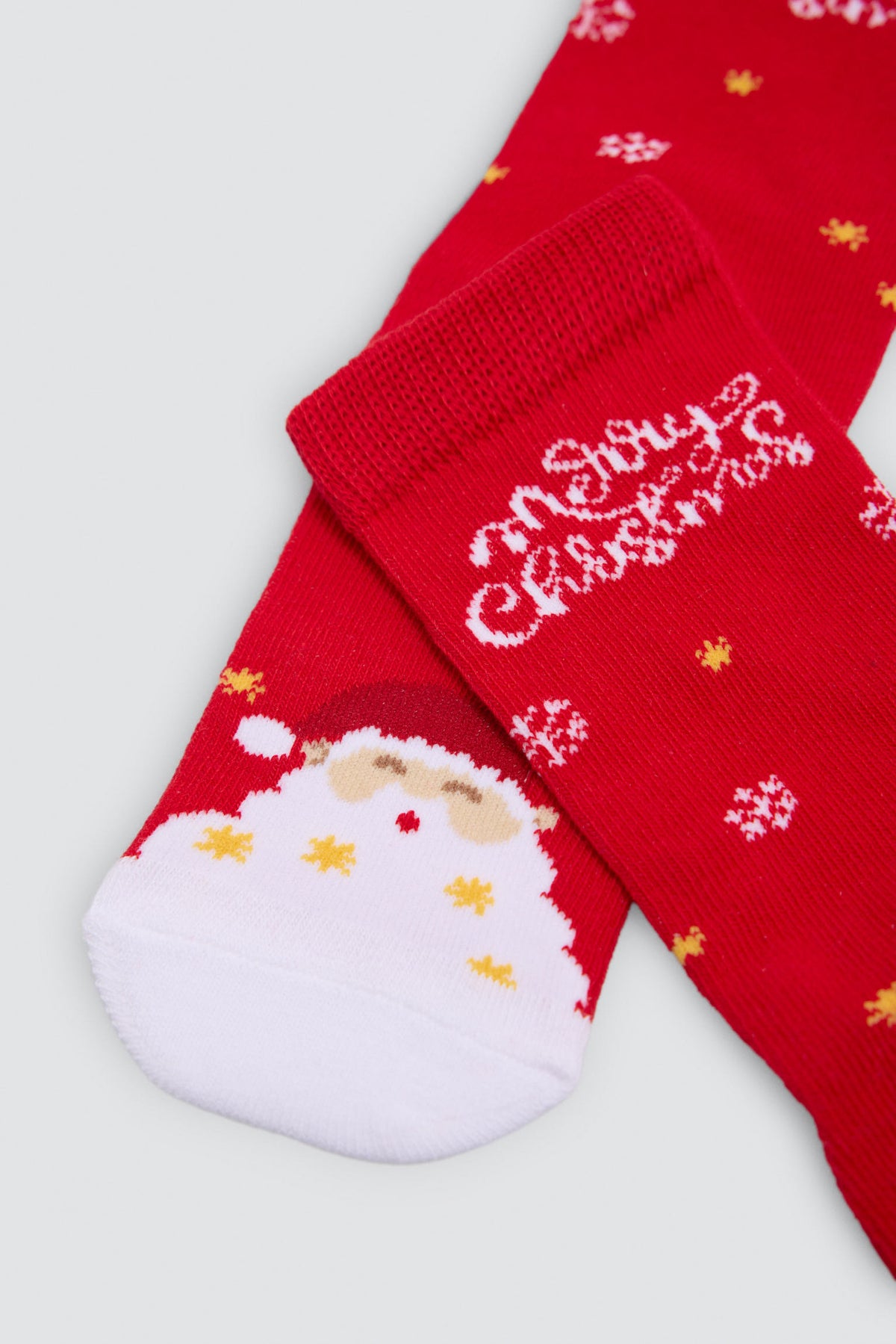 Lot de 2 chaussettes enfant imprimé Noël