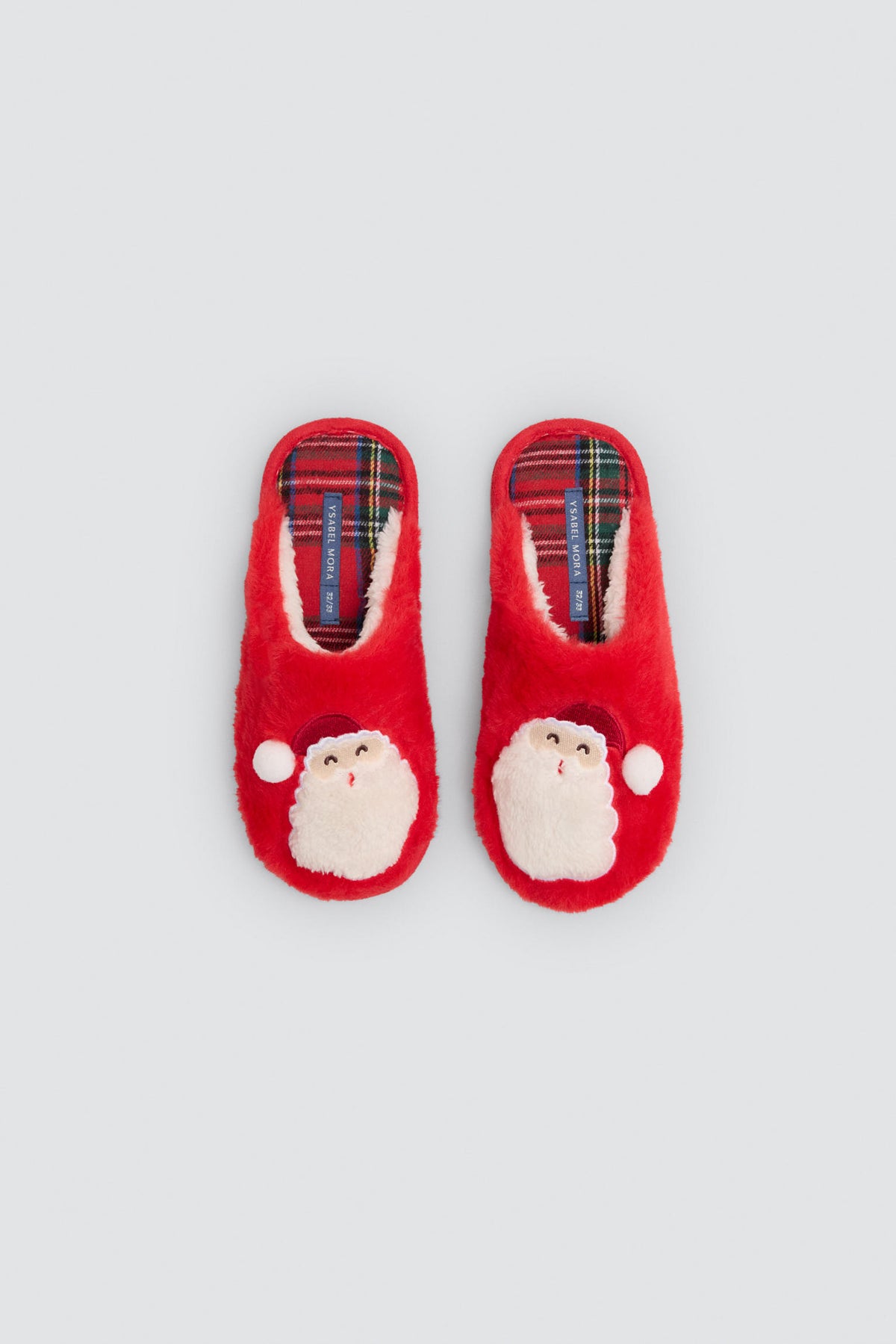 Chaussons de Noël enfant motif Père Noël