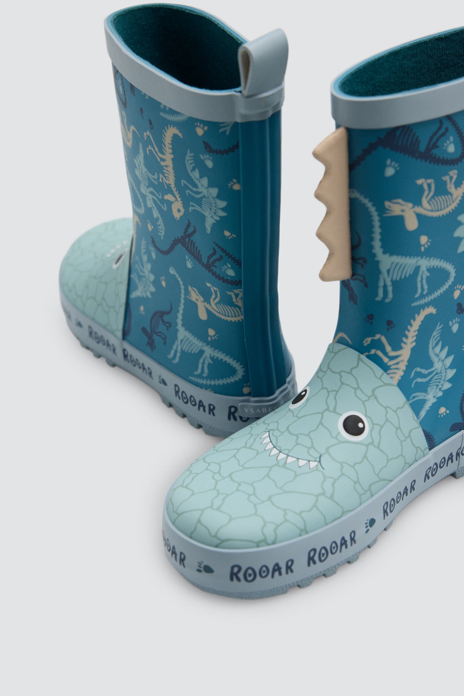 Bottes de pluie garçon imprimé monstres détails 3D