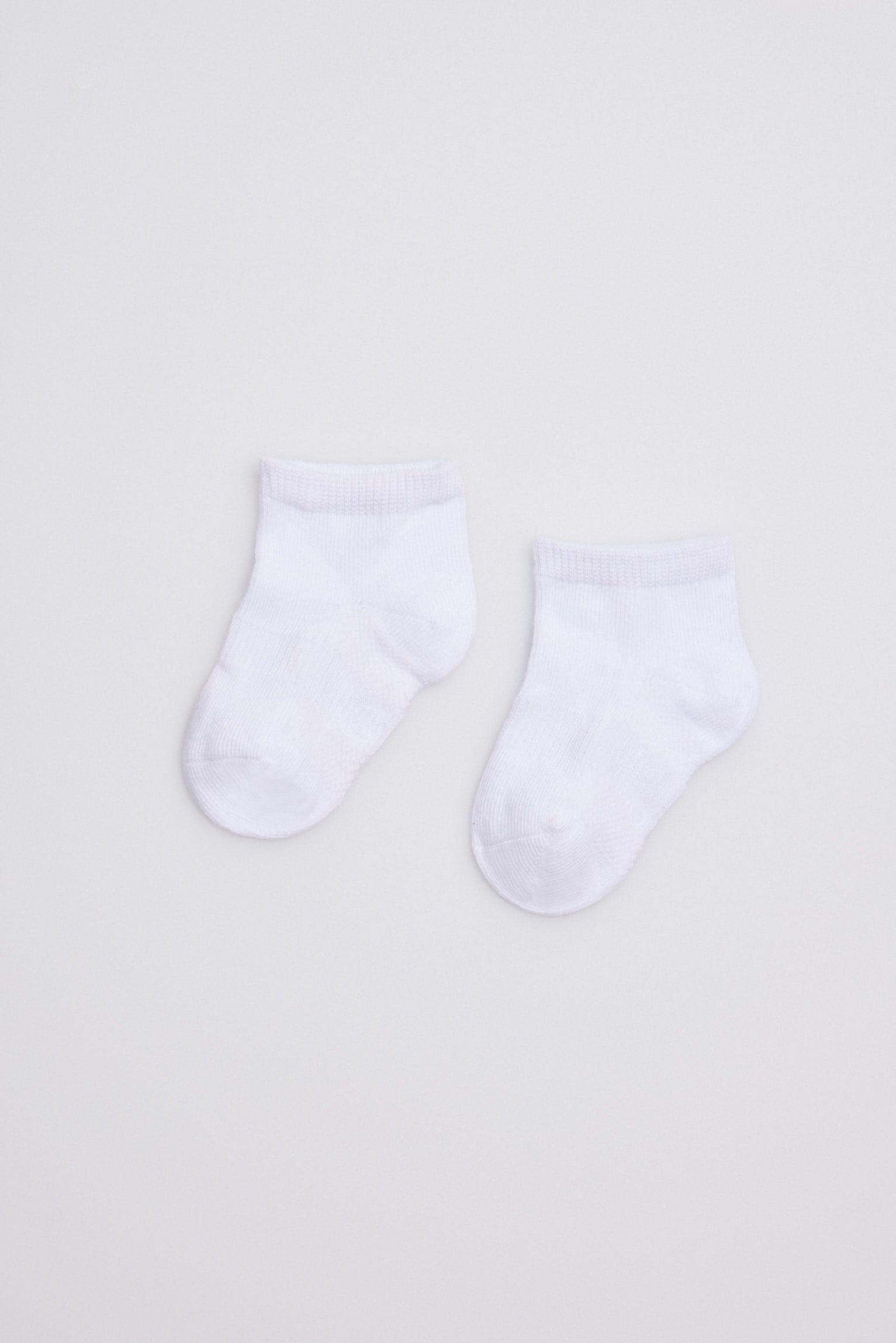 Lot de 3 chaussettes bébé basiques respirantes blanches