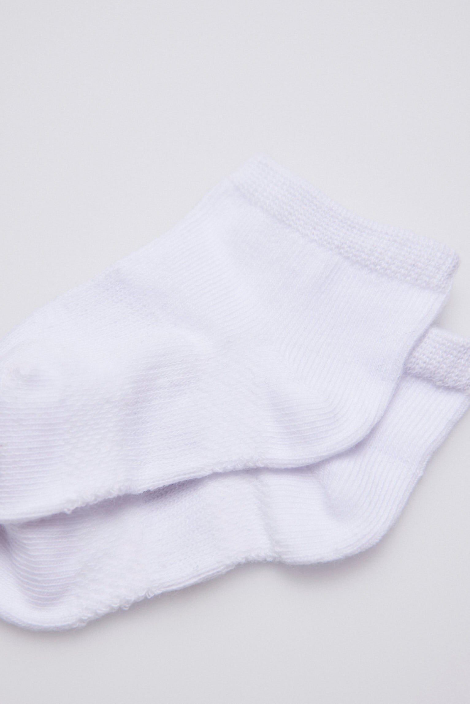 Lot de 3 chaussettes bébé basiques respirantes blanches