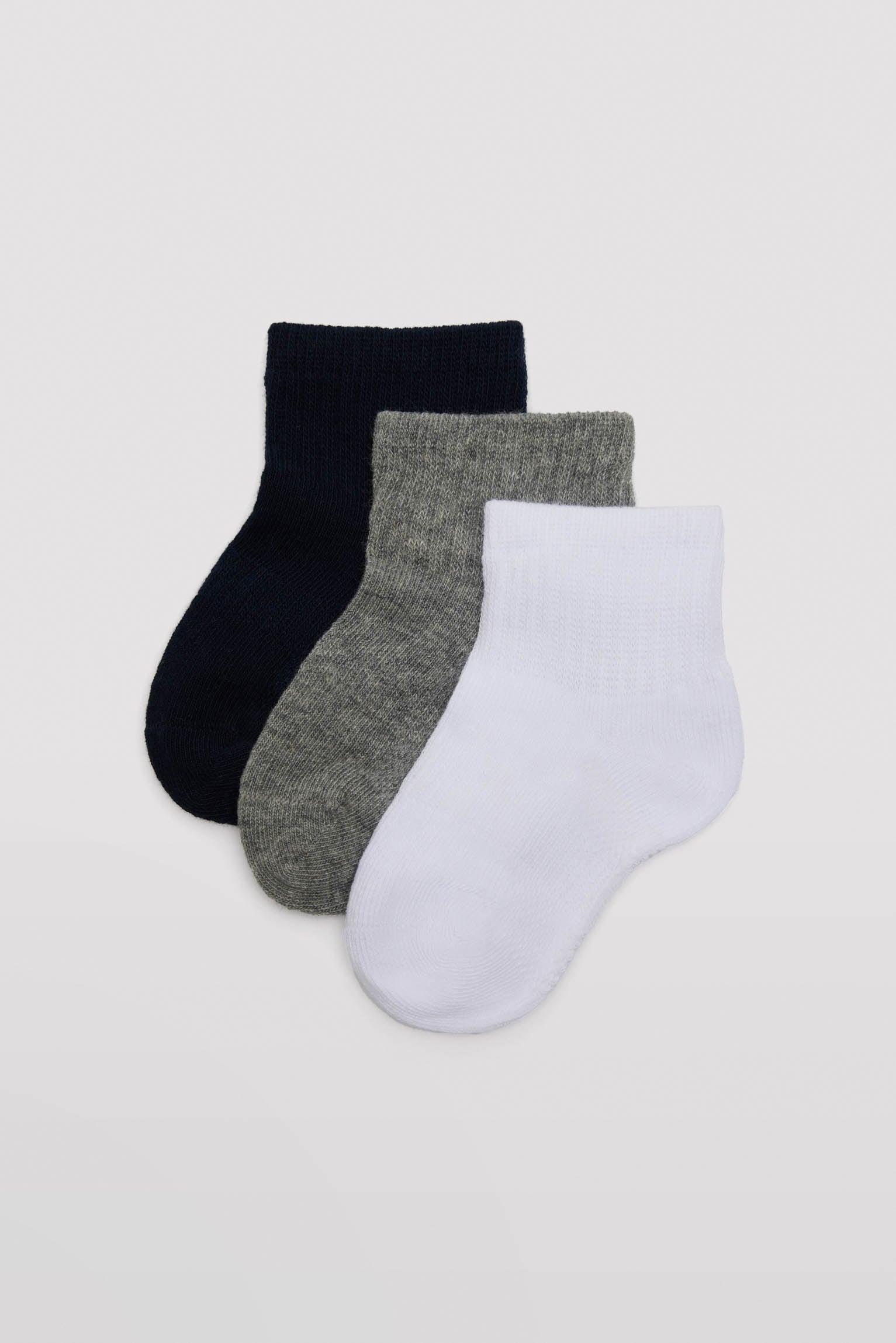 Pack de 3 chaussettes bébé respirantes aux couleurs style sport