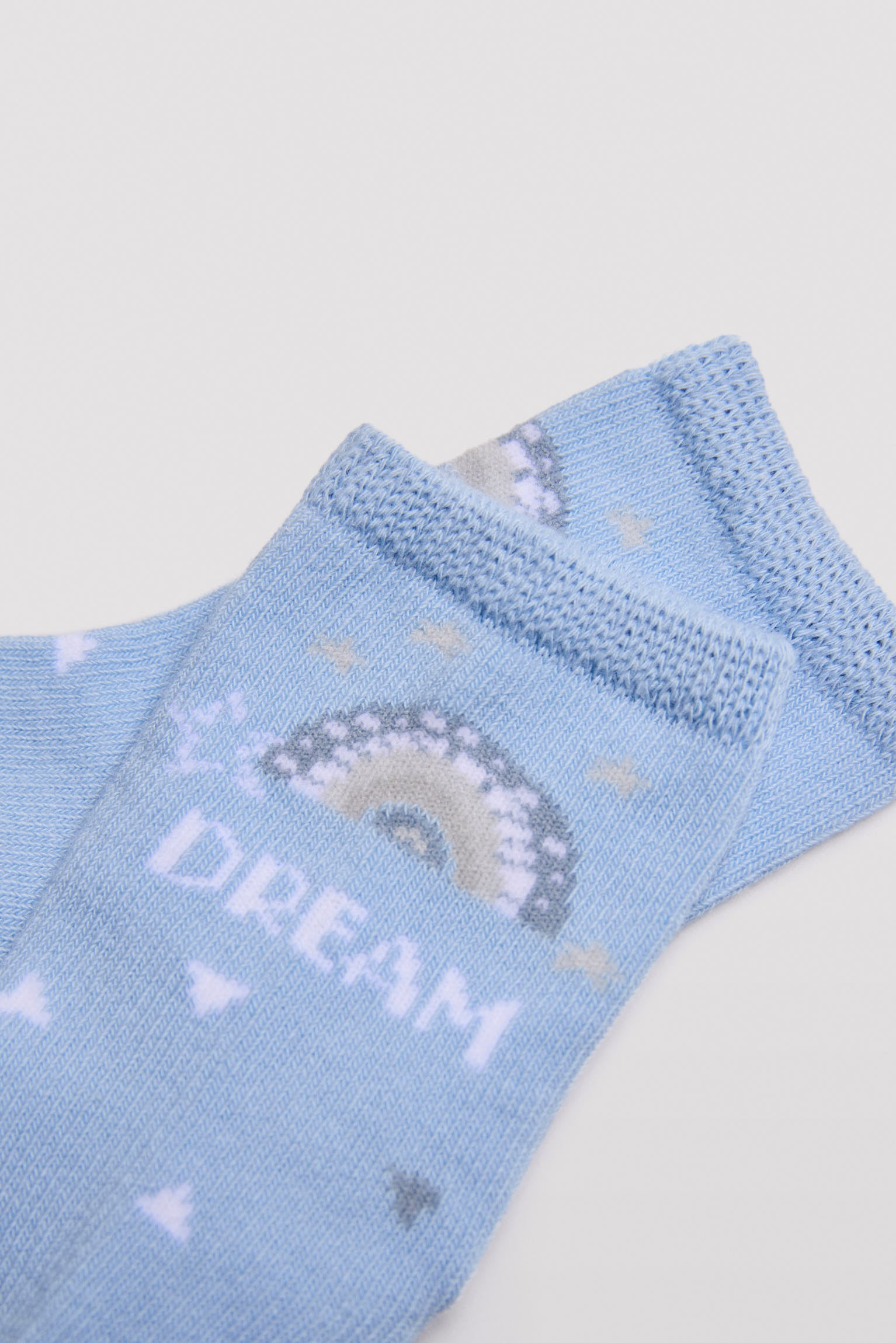 Lot de 4 chaussettes bébé en coton imprimés petits rêves