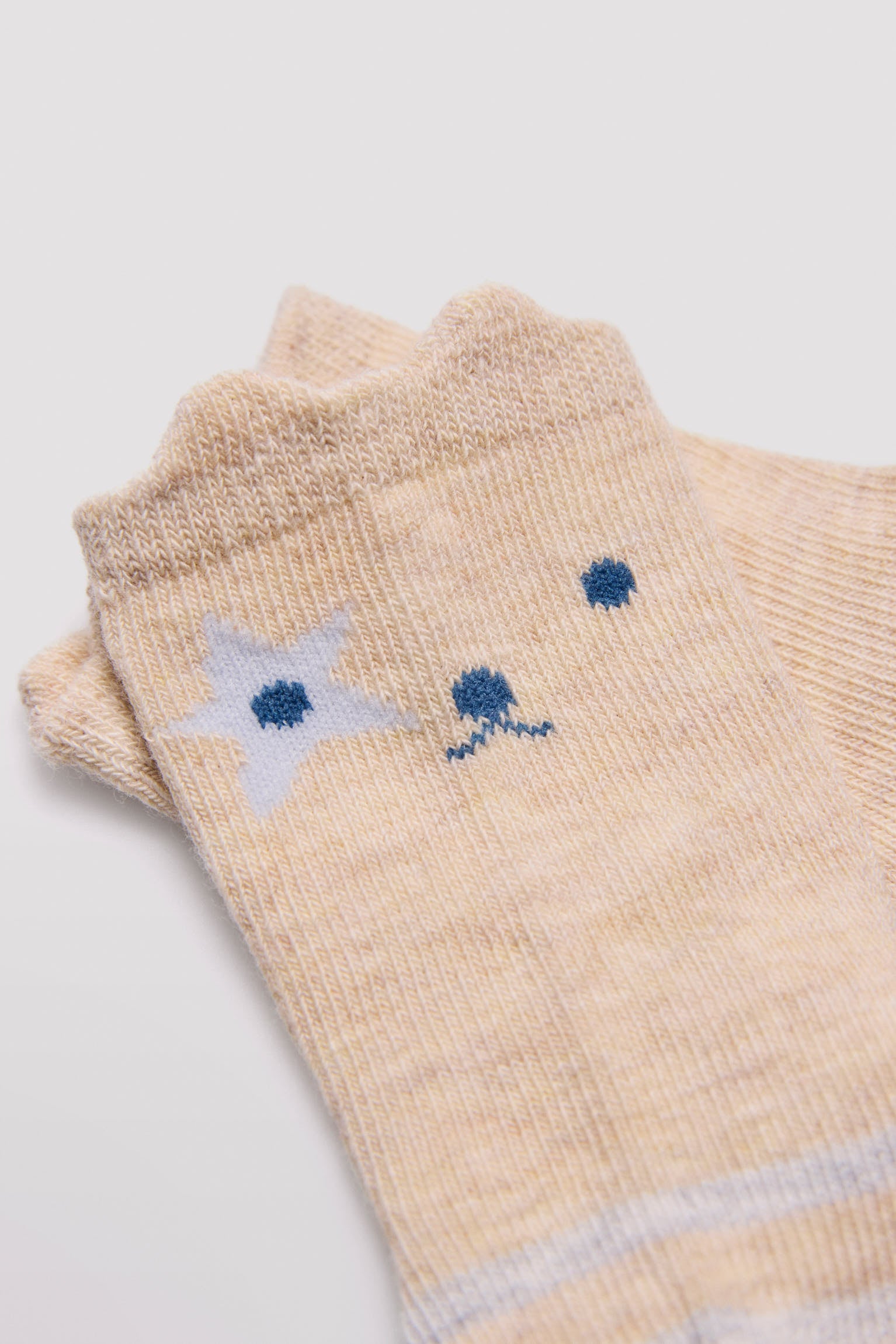 Lot de 4 chaussettes bébé en coton imprimés petits rêves