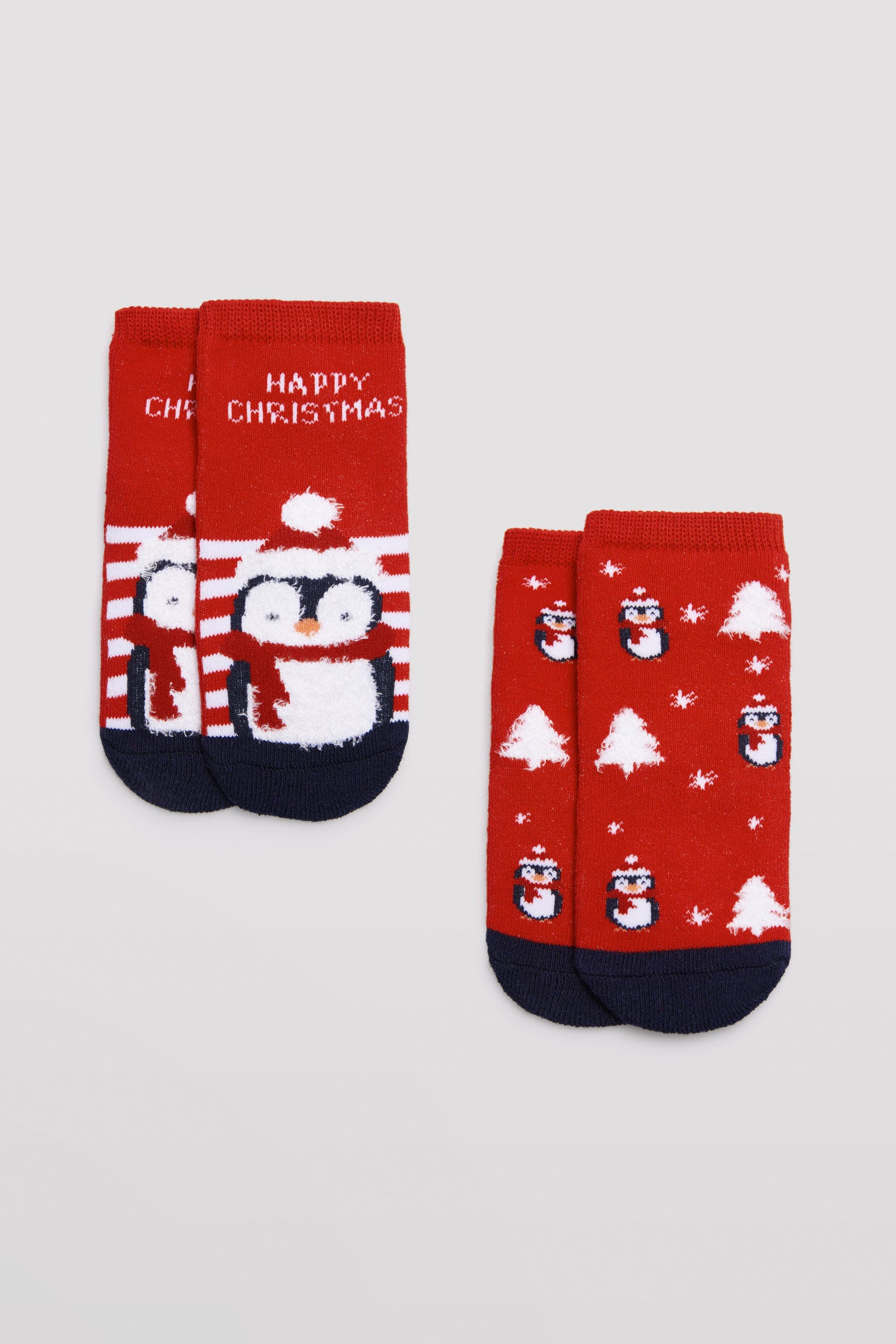 52852-1-pack-calcetines-navidad-termicos-bebe-ysabel-mora - Rojo