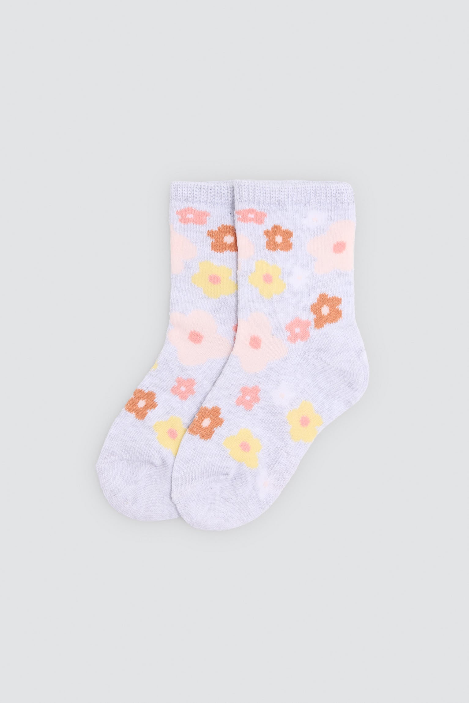 Lot de 4 chaussettes bébé imprimé fleurs et renards