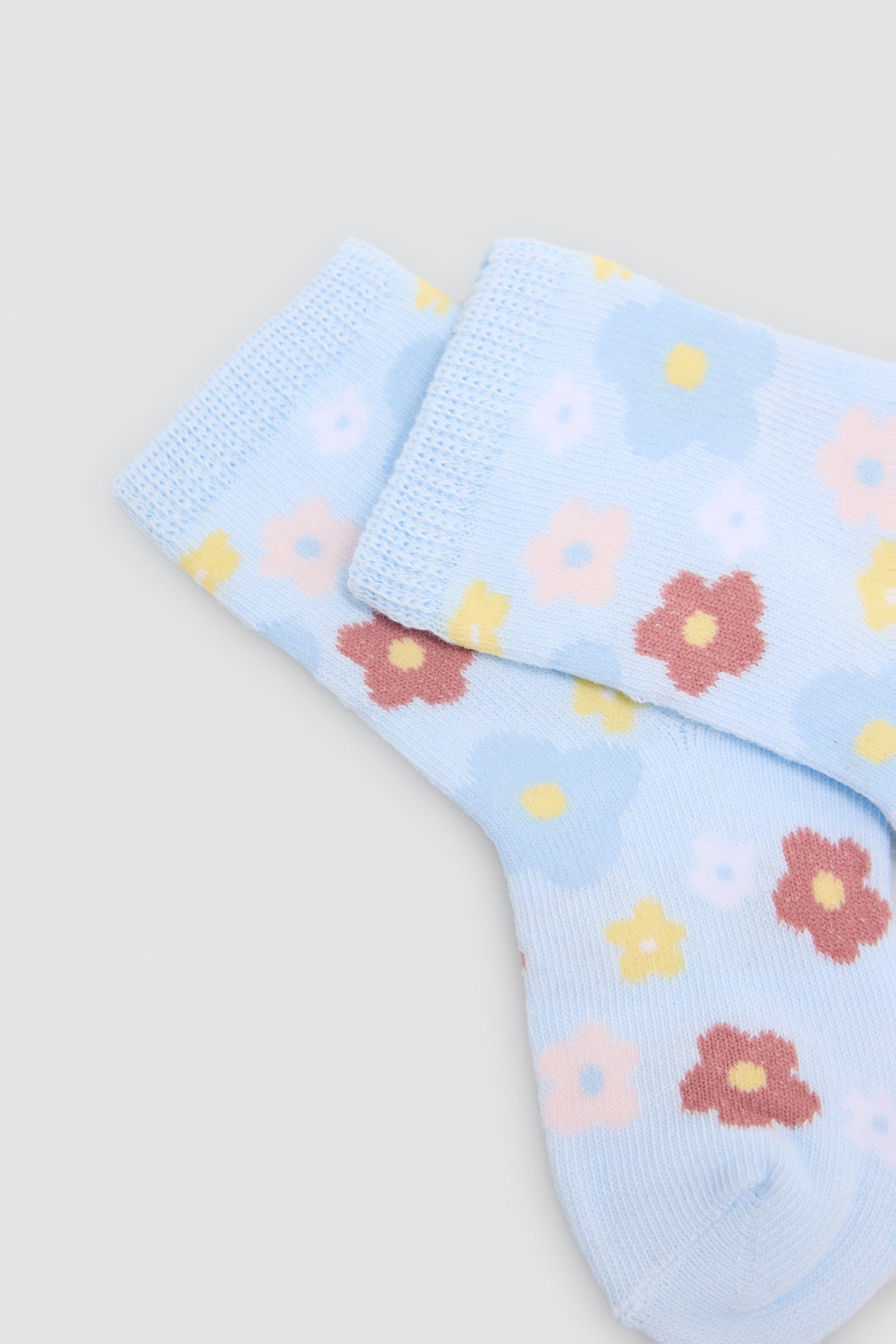 Lot de 4 chaussettes bébé imprimé fleurs et renards