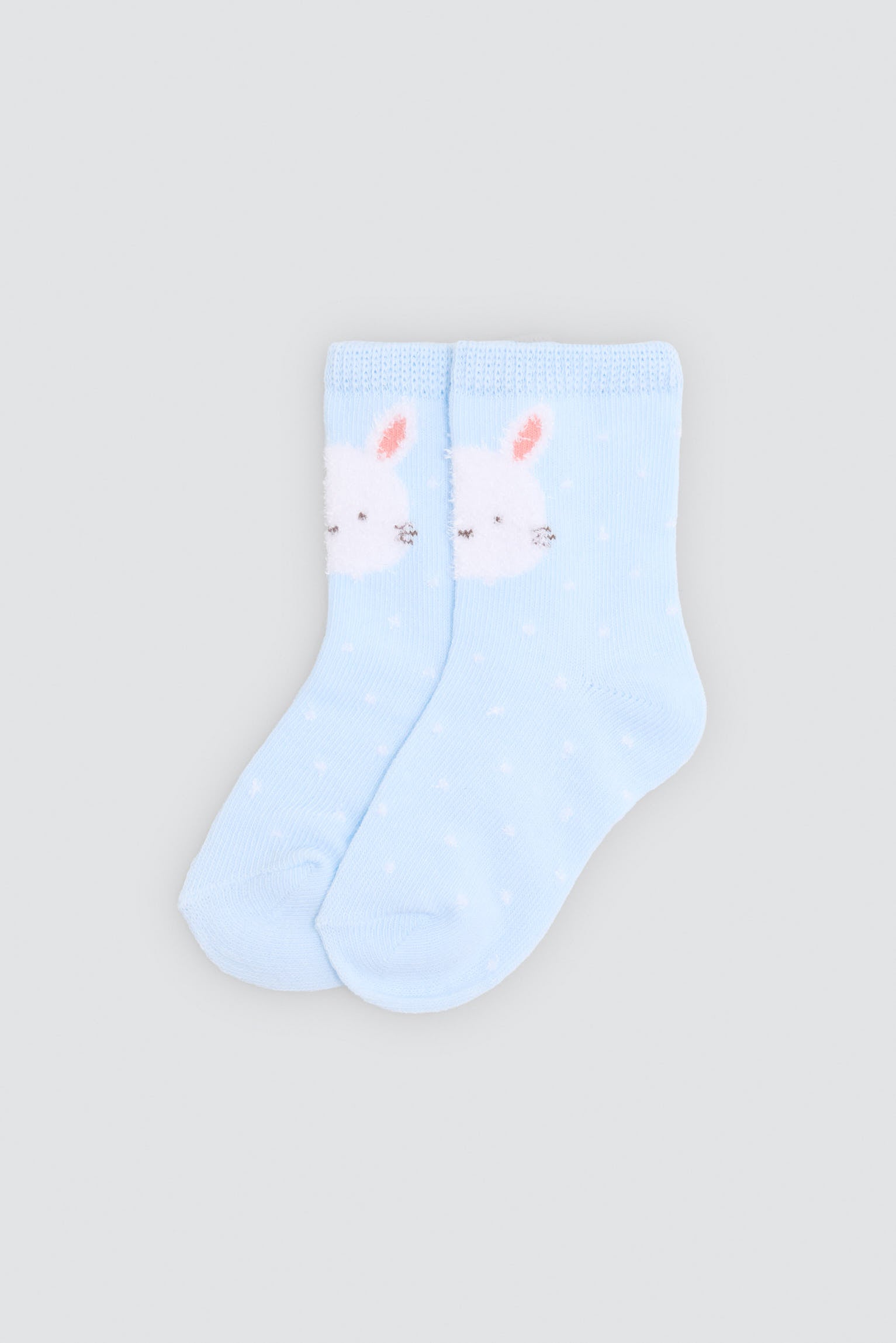 Lot de 4 chaussettes bébé imprimé lapins amusants