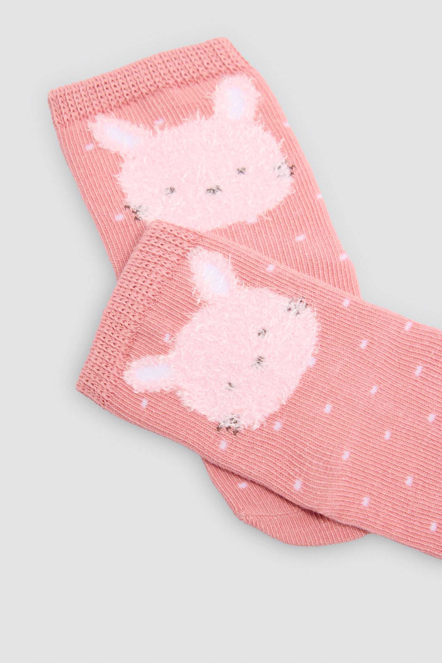 Lot de 4 chaussettes bébé imprimé lapins amusants