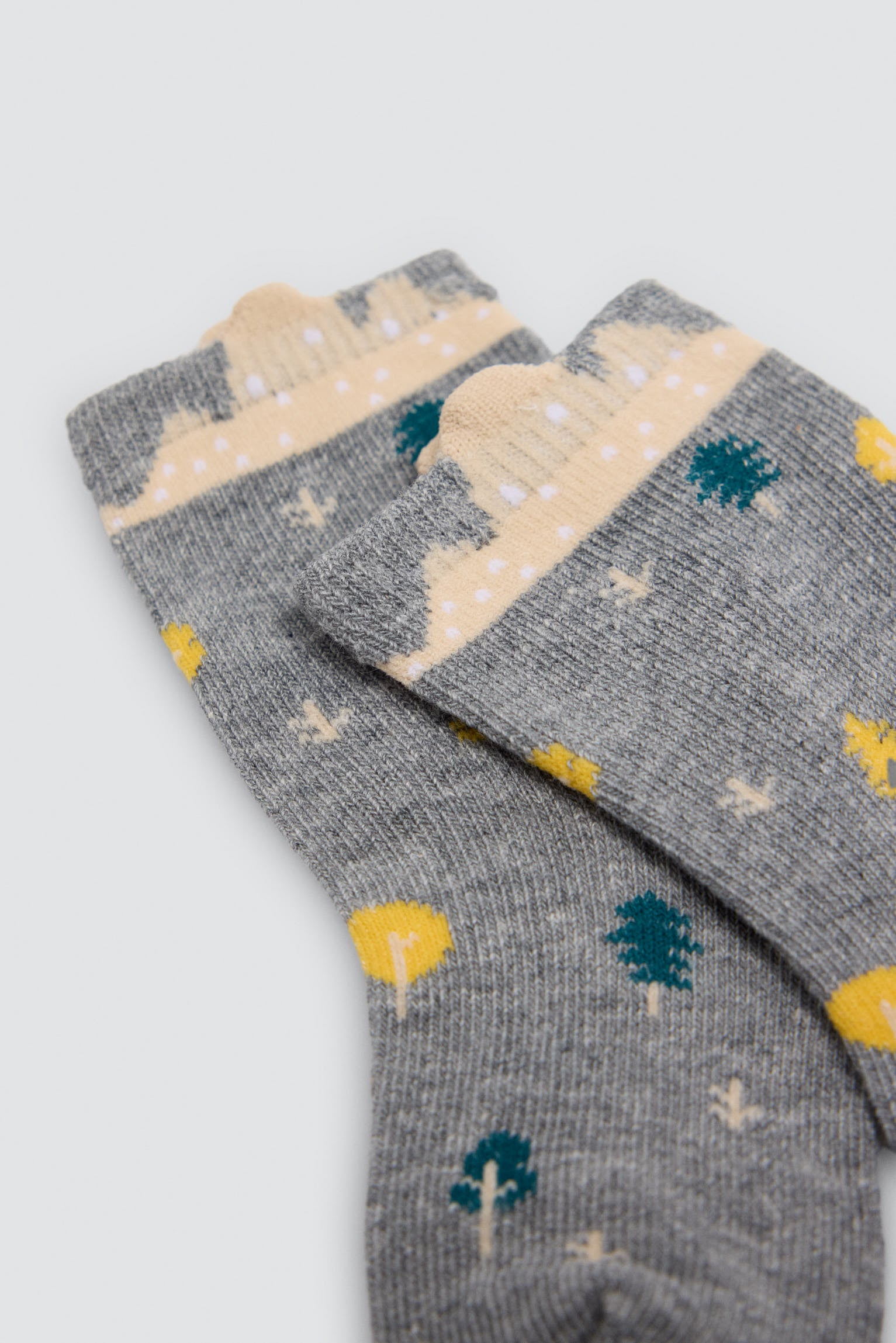 Lot de 4 chaussettes bébé imprimé nature