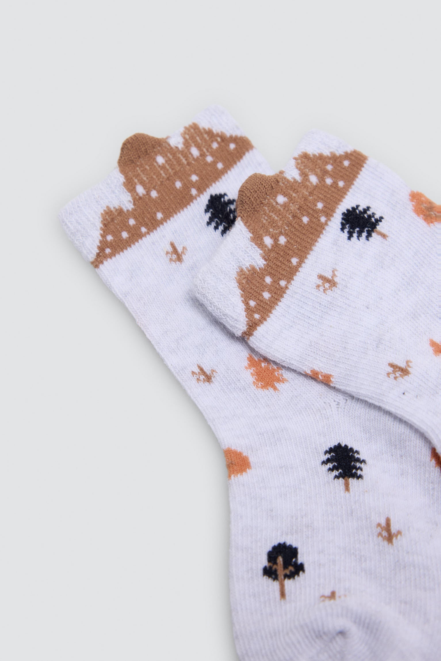 Lot de 4 chaussettes bébé imprimé nature