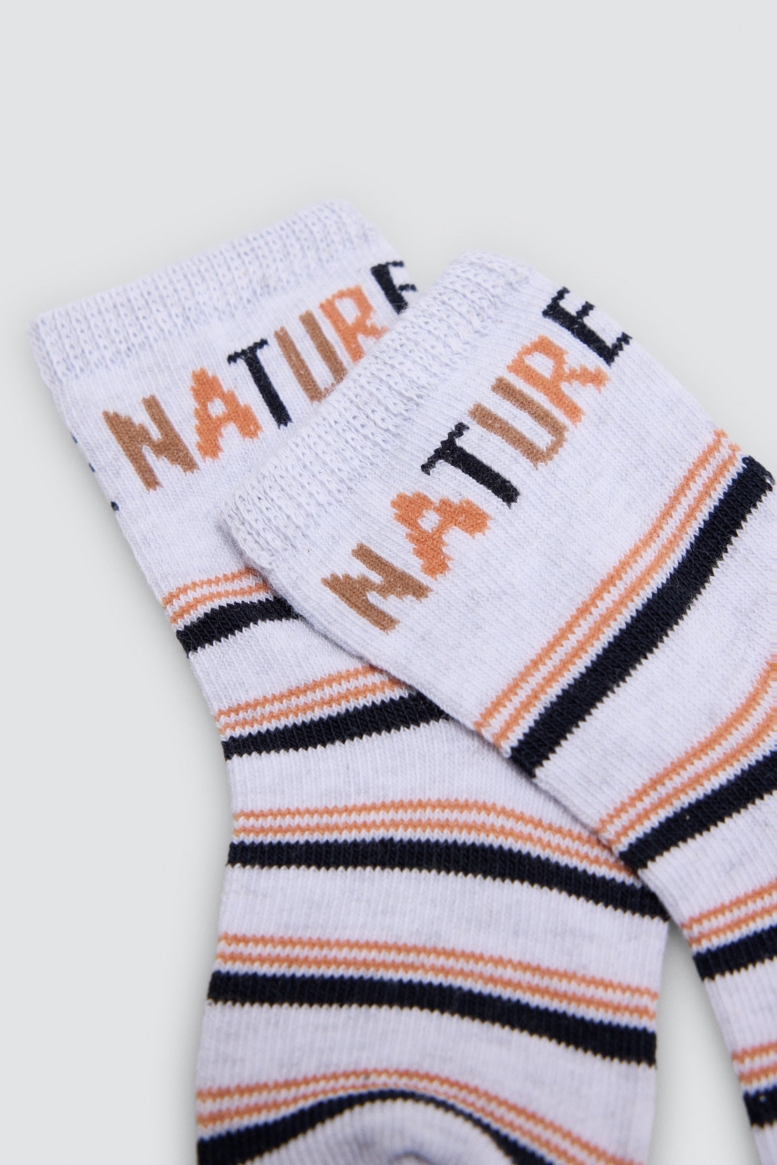 Lot de 4 chaussettes bébé imprimé nature