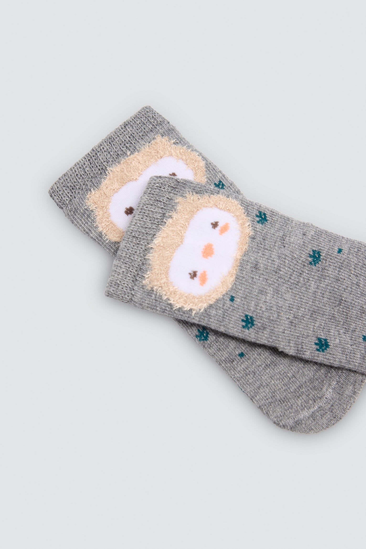 Lot de 4 chaussettes bébé imprimé hiboux et arbres