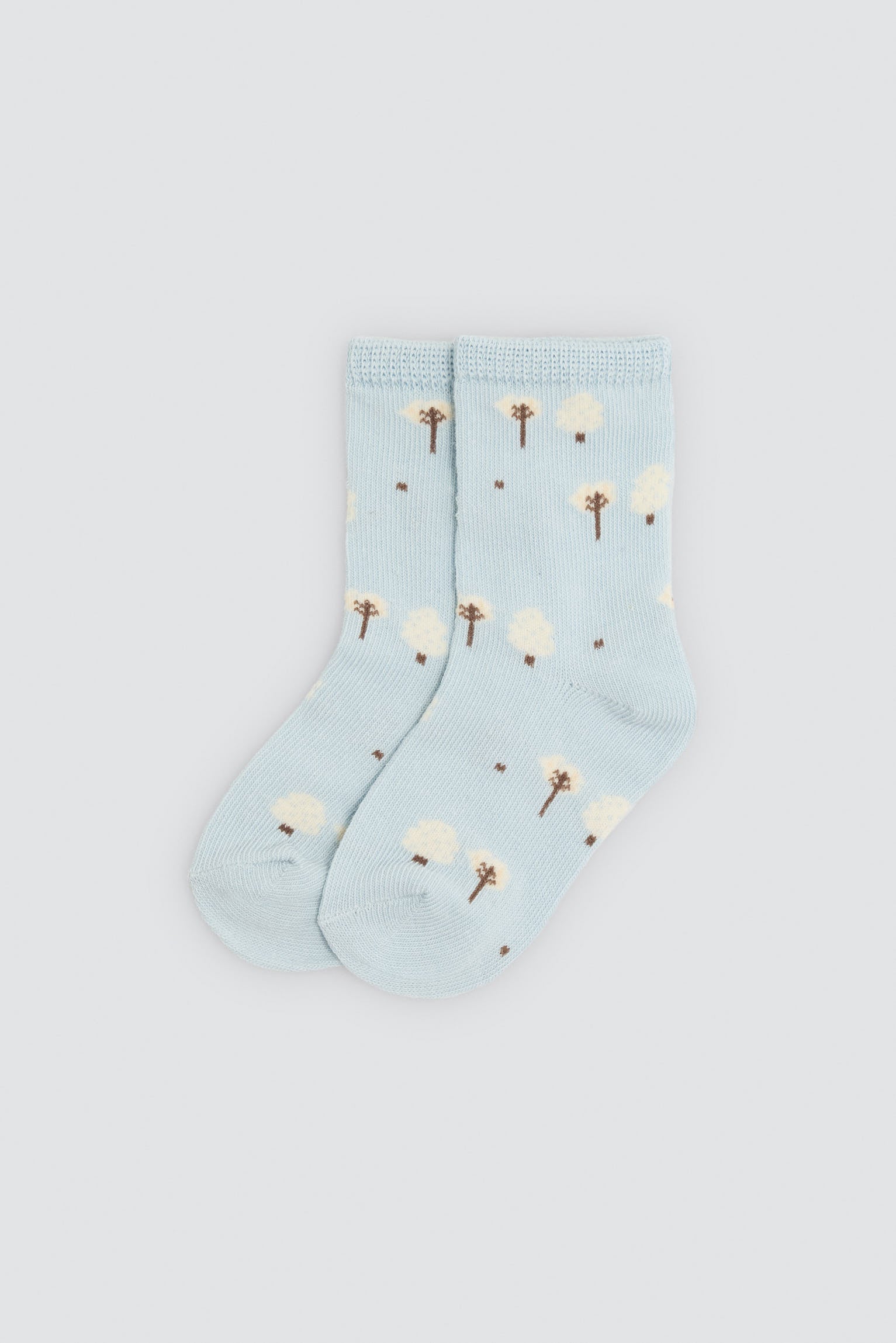 Lot de 4 chaussettes bébé imprimé hiboux et arbres