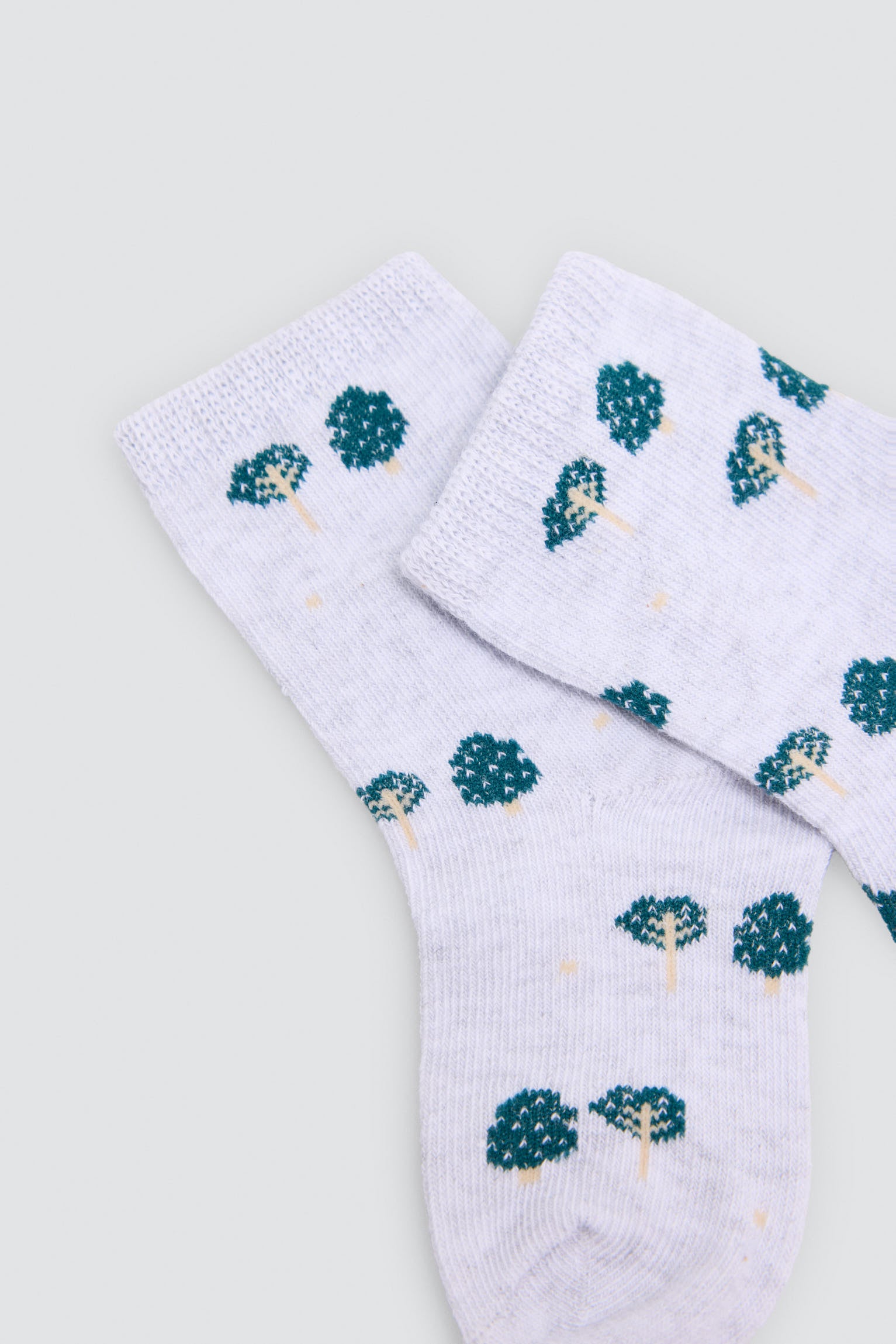 Lot de 4 chaussettes bébé imprimé hiboux et arbres