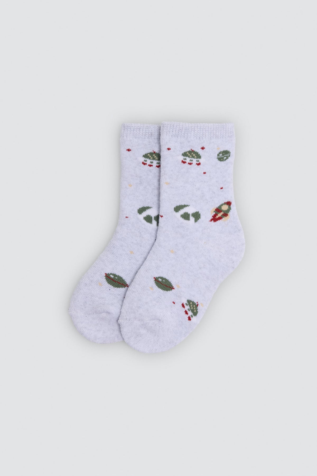 Lot de 4 chaussettes thermiques bébé imprimé espace et fusées