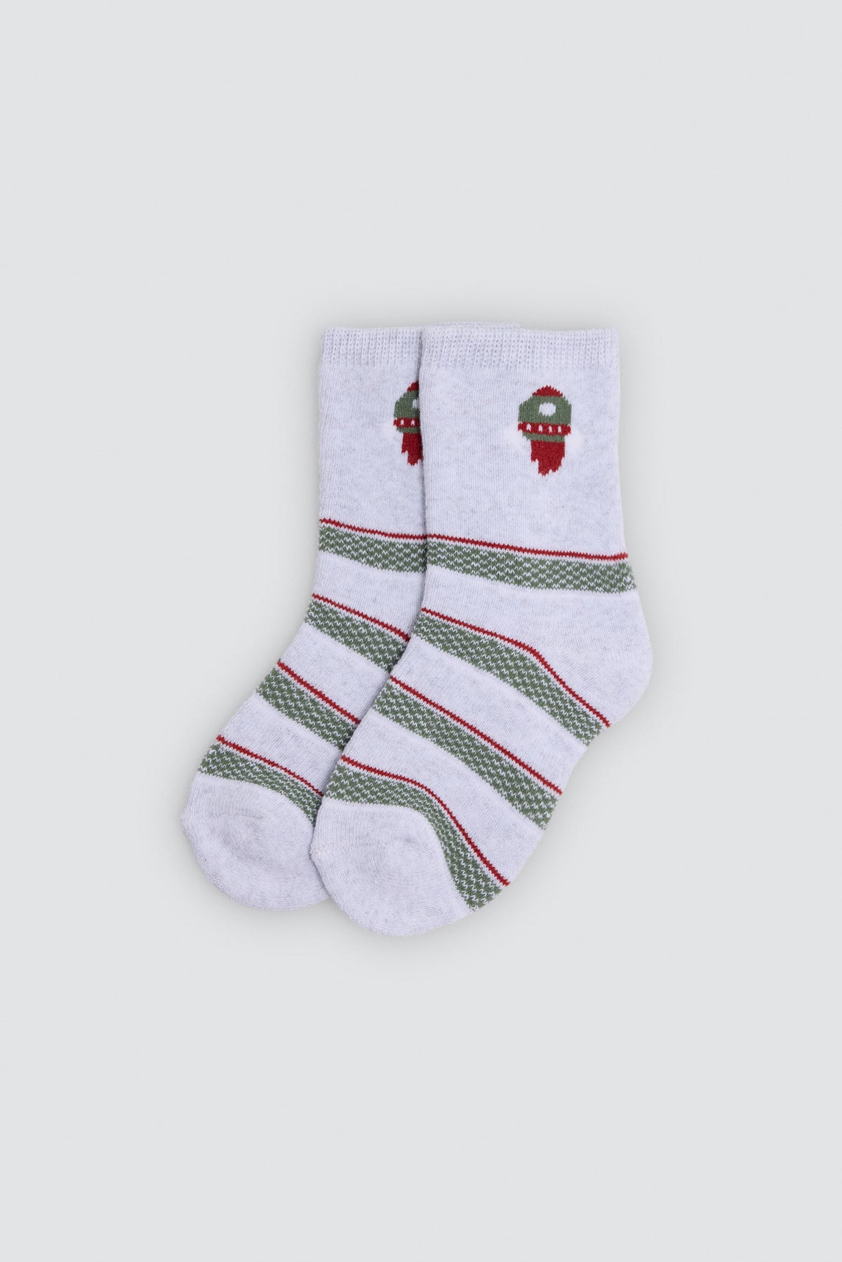 Lot de 4 chaussettes thermiques bébé imprimé espace et fusées