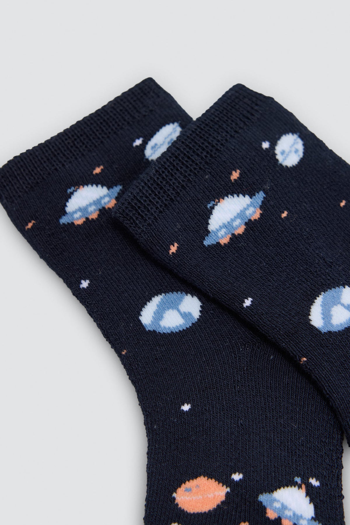 Lot de 4 chaussettes thermiques bébé imprimé espace et fusées
